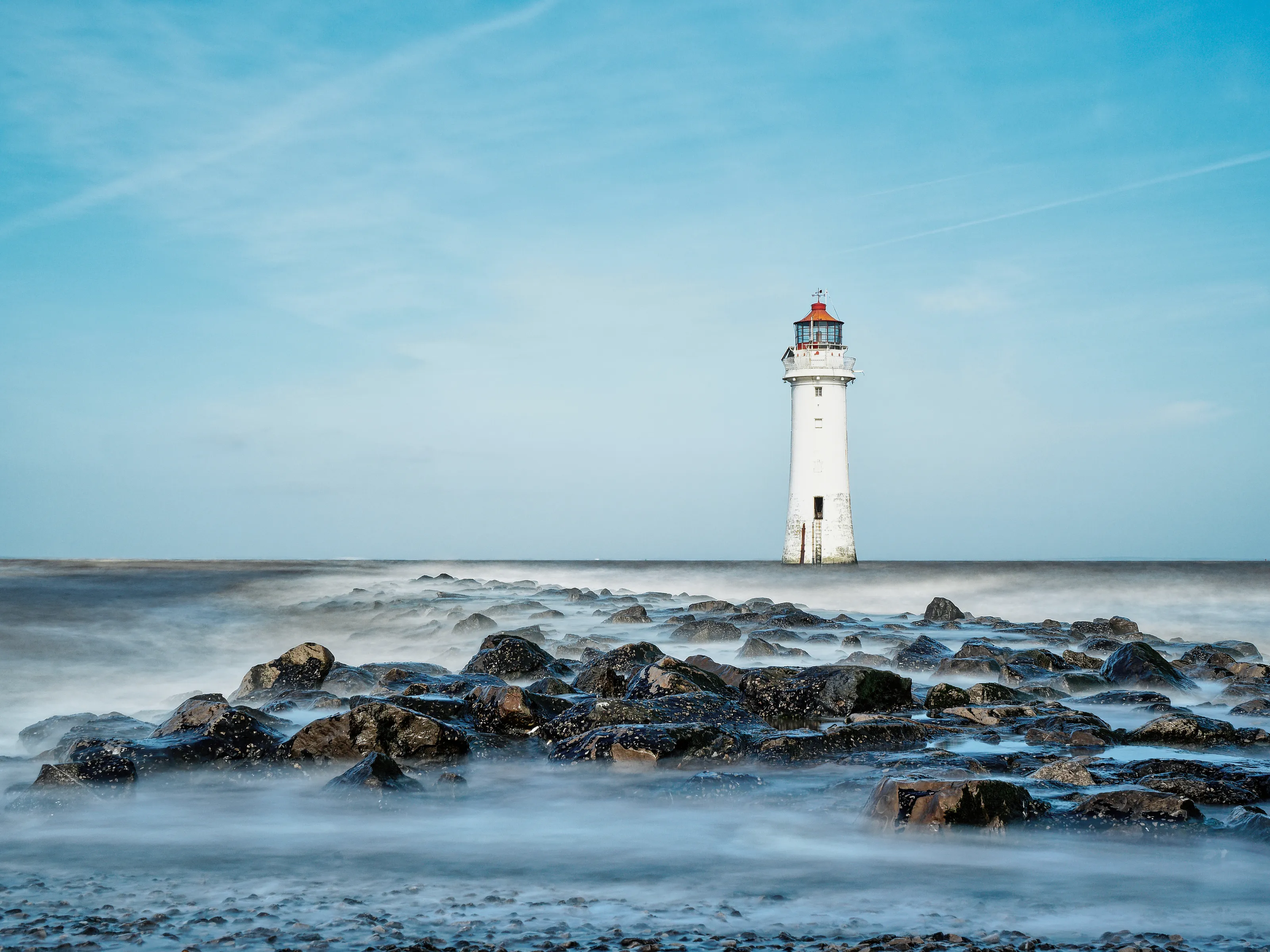 Lighthouse on the rocks