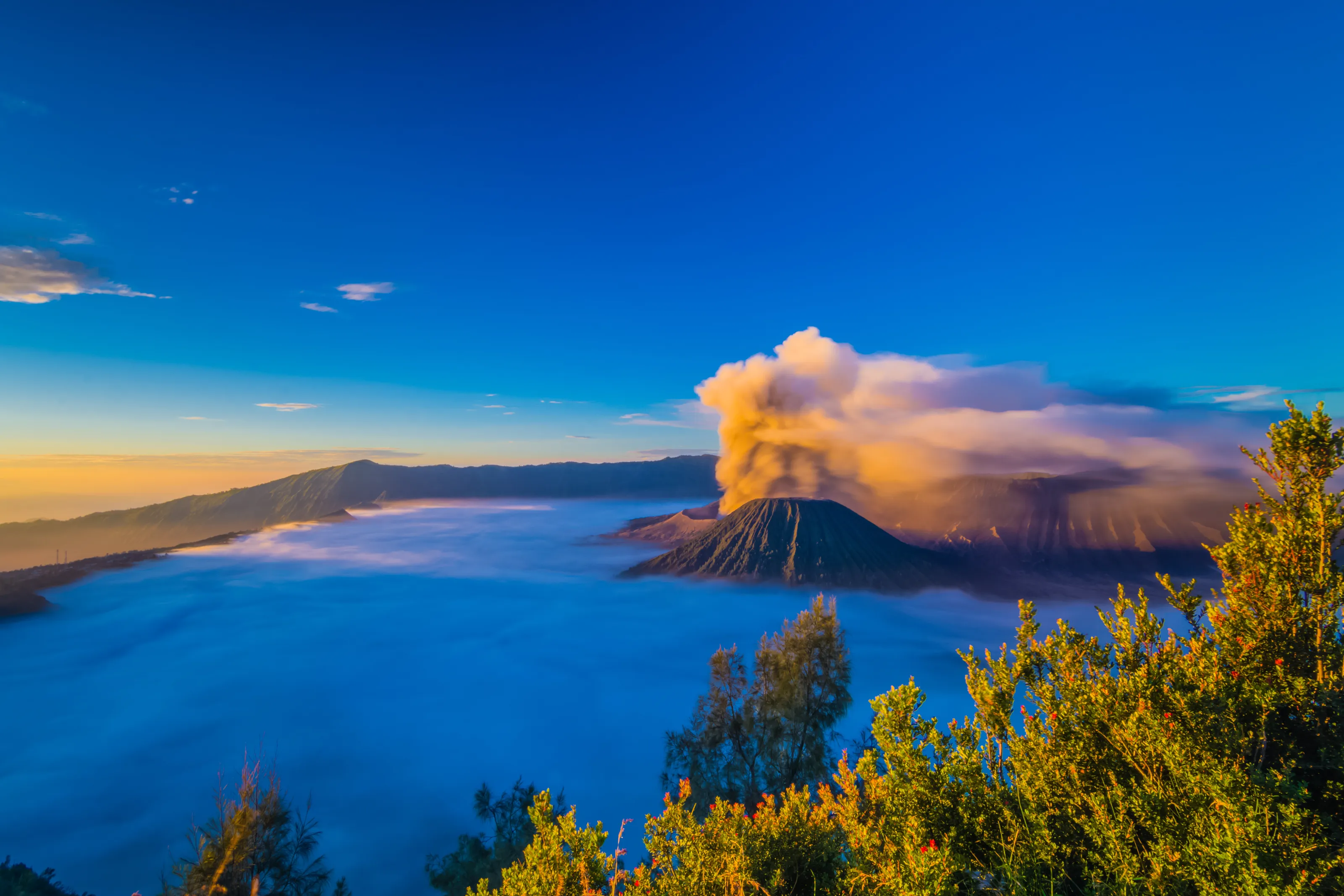 Blue Hours Sunrise at Mt Bromo