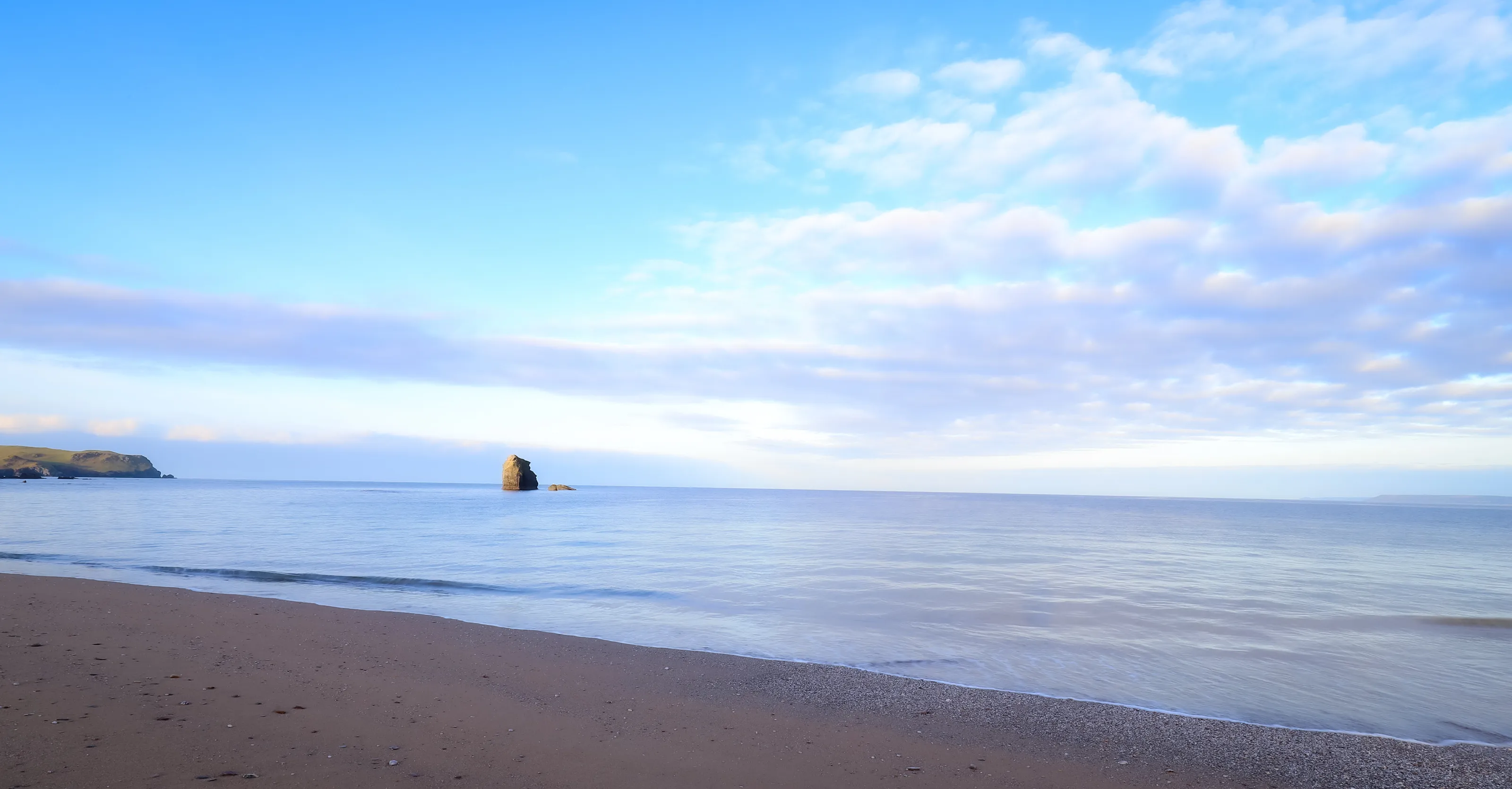 Sunrise over Thurlestone Rock.