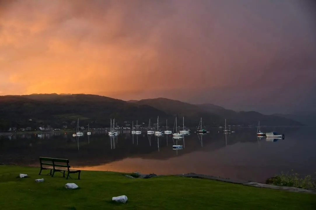 Last night, Tighnabruaich