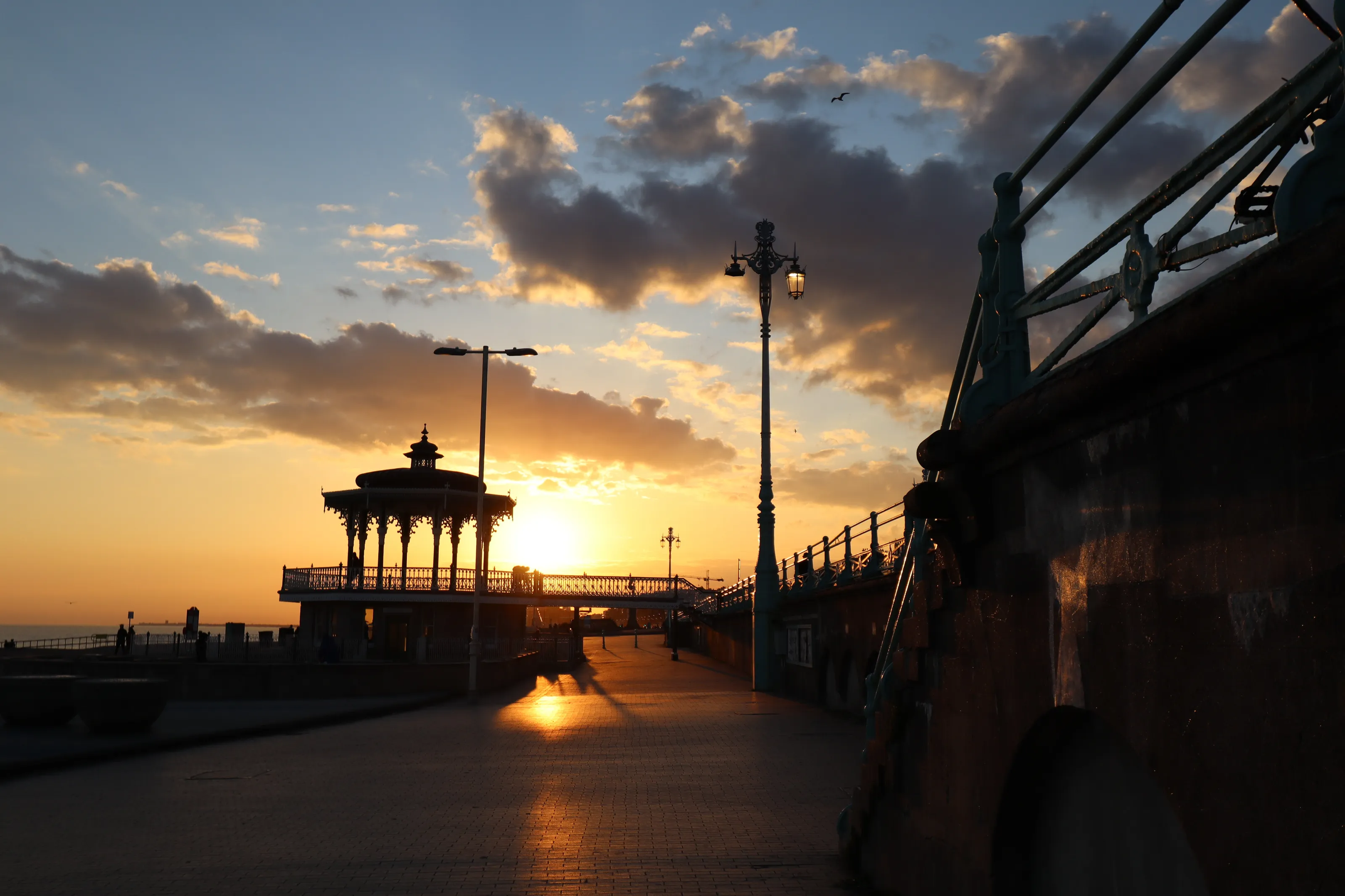 Brighton at sunset