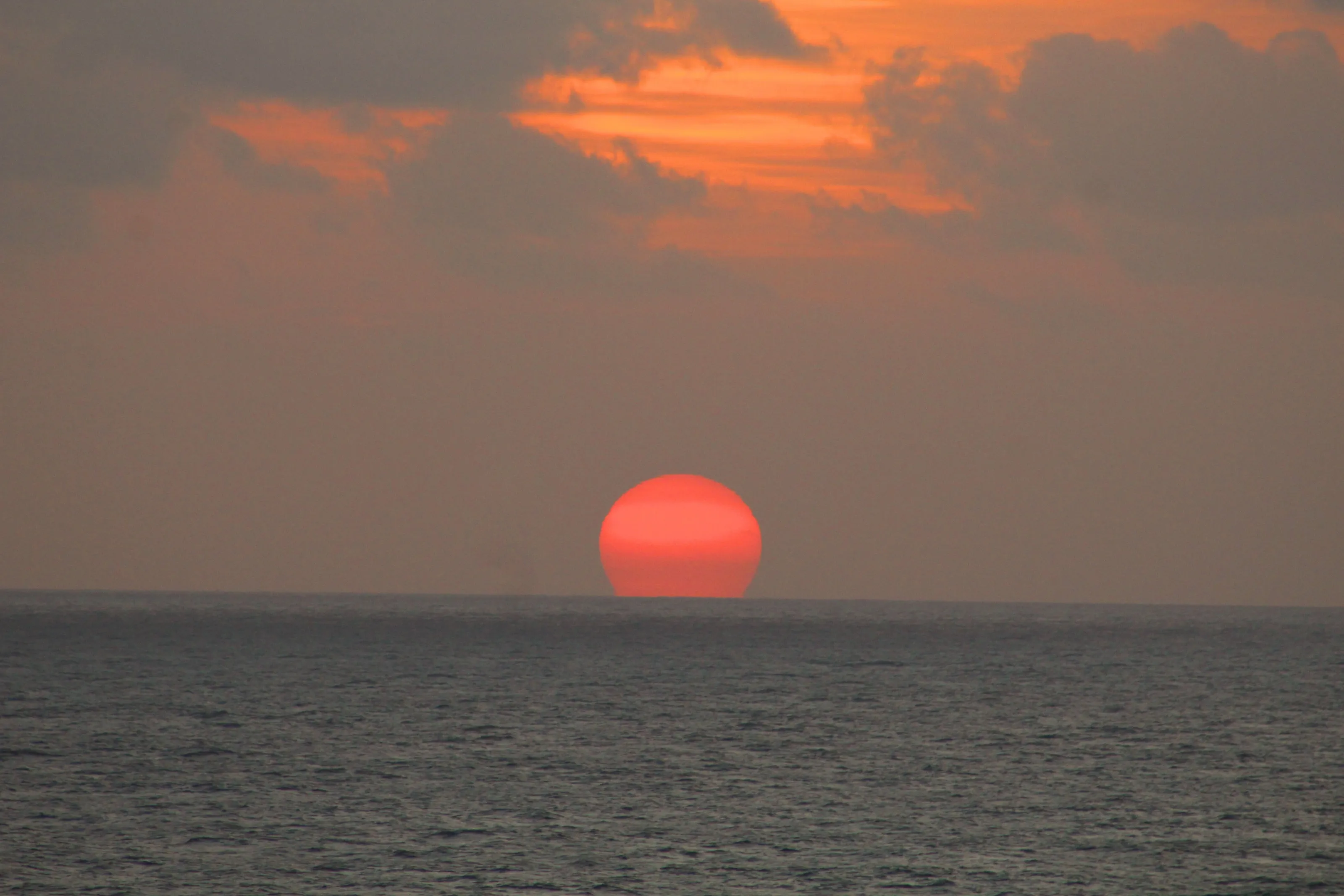 The Sea at Sunrise and Sunset (in colour)