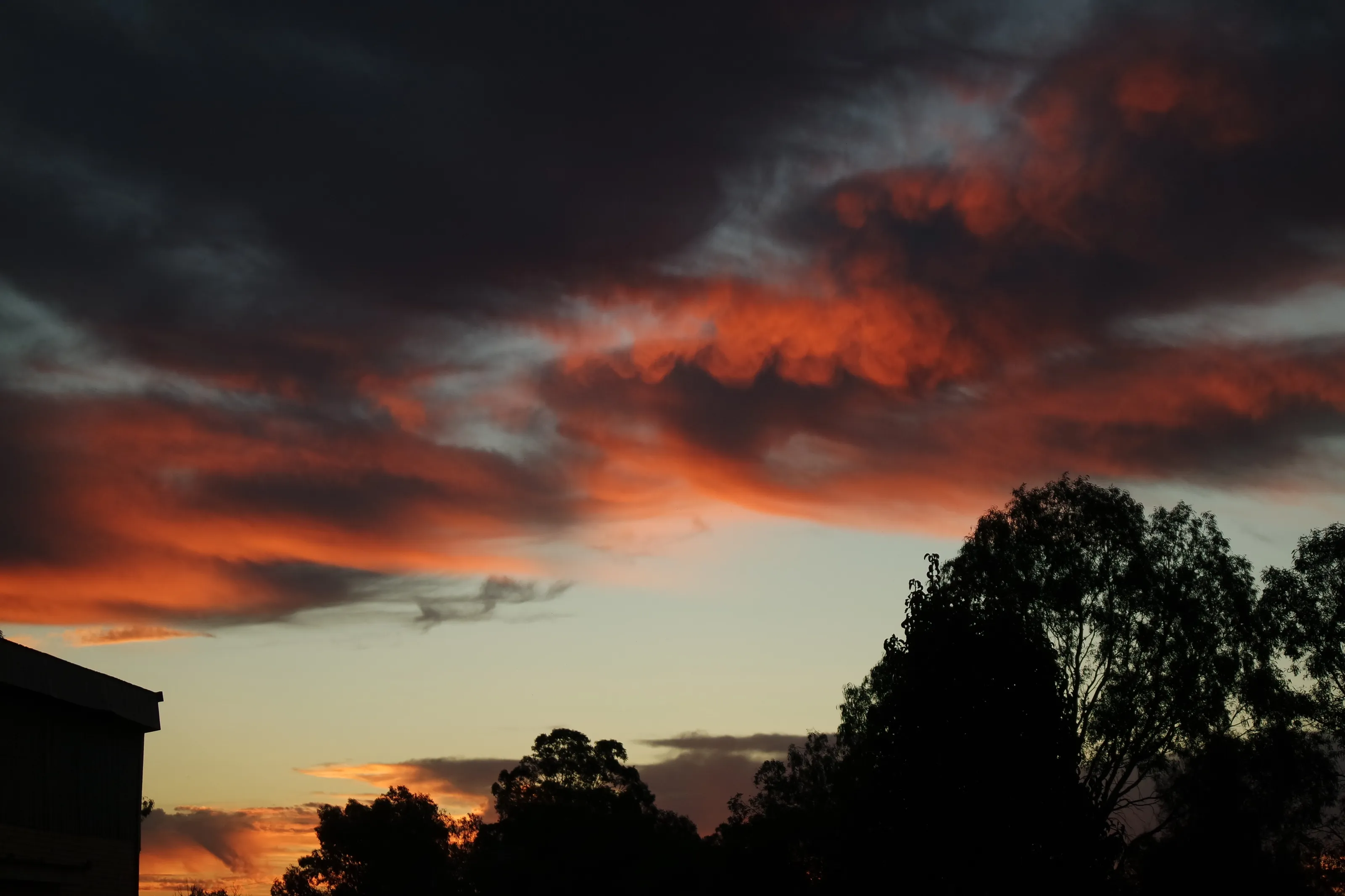 Sunset fire