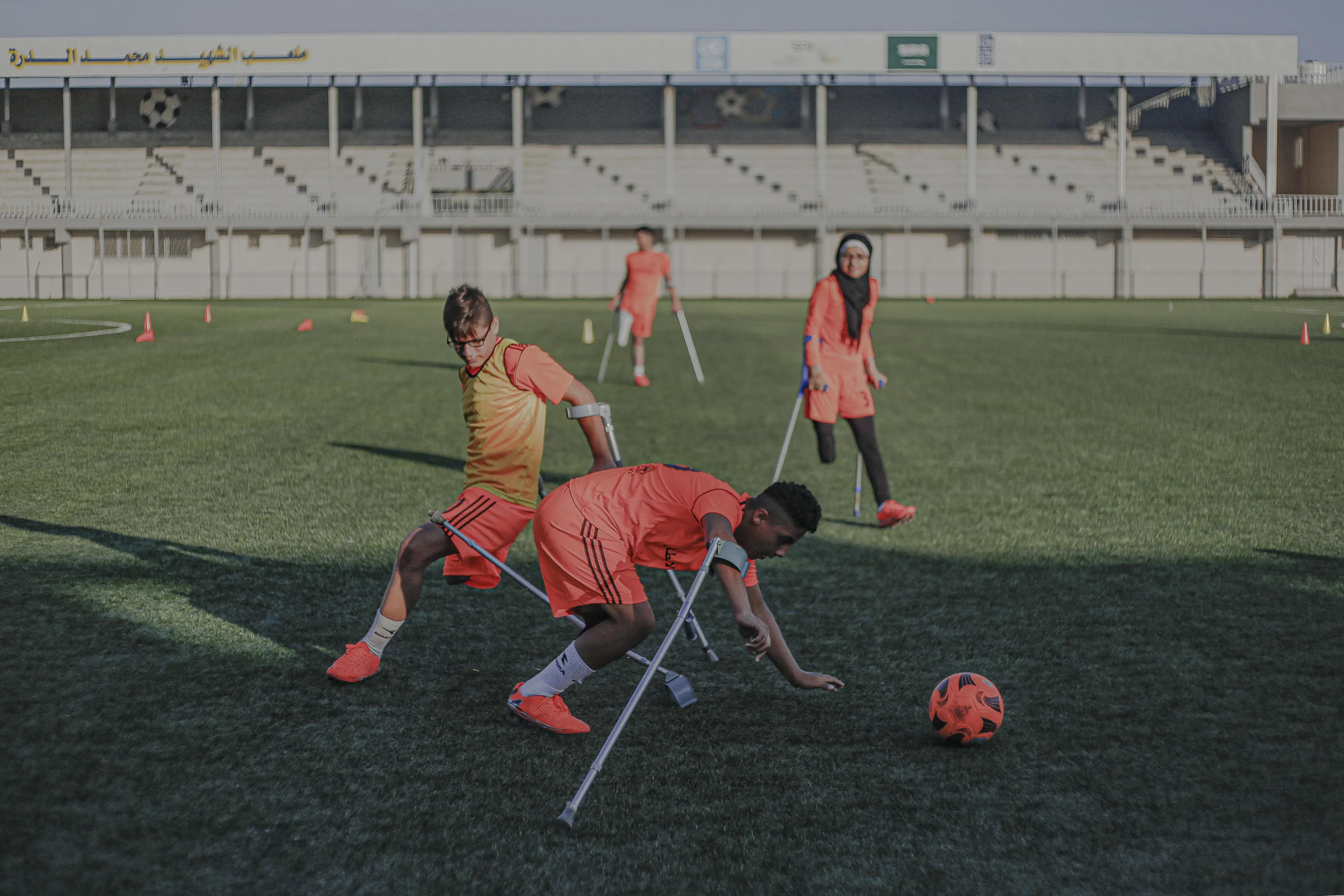 Football League for children for Palestinian amputees in Gaza