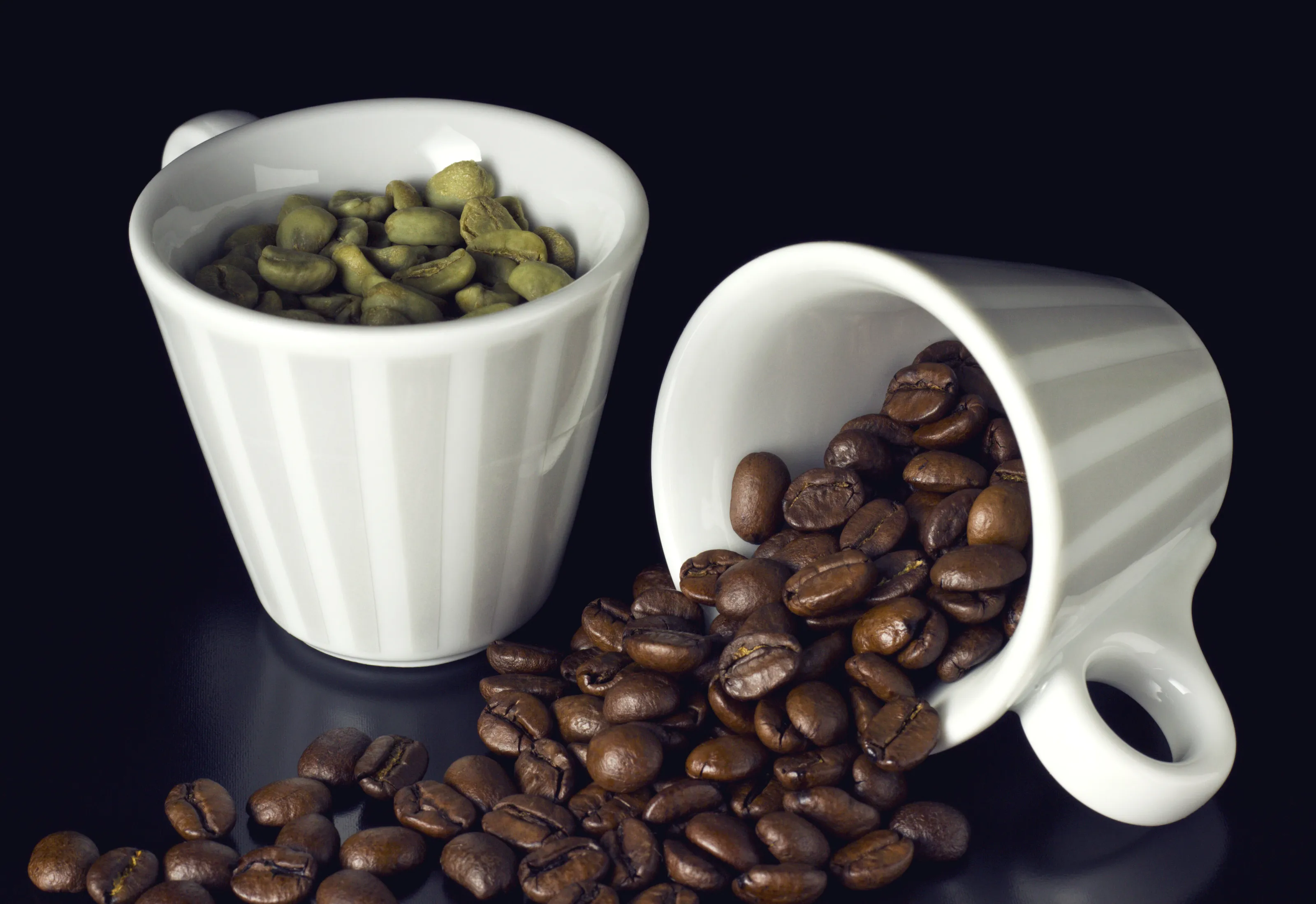 green and roasted
