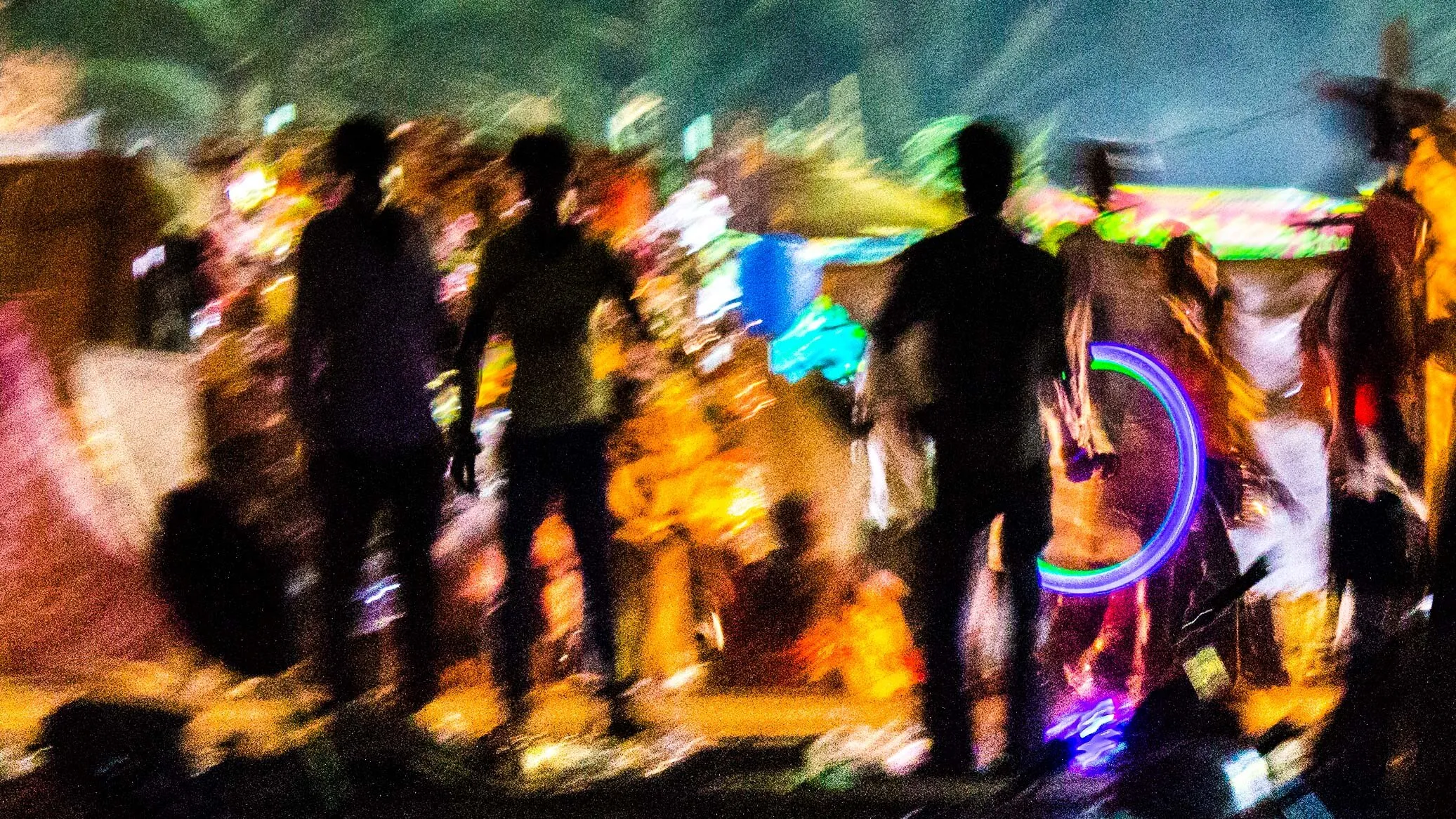 Night at the village fair