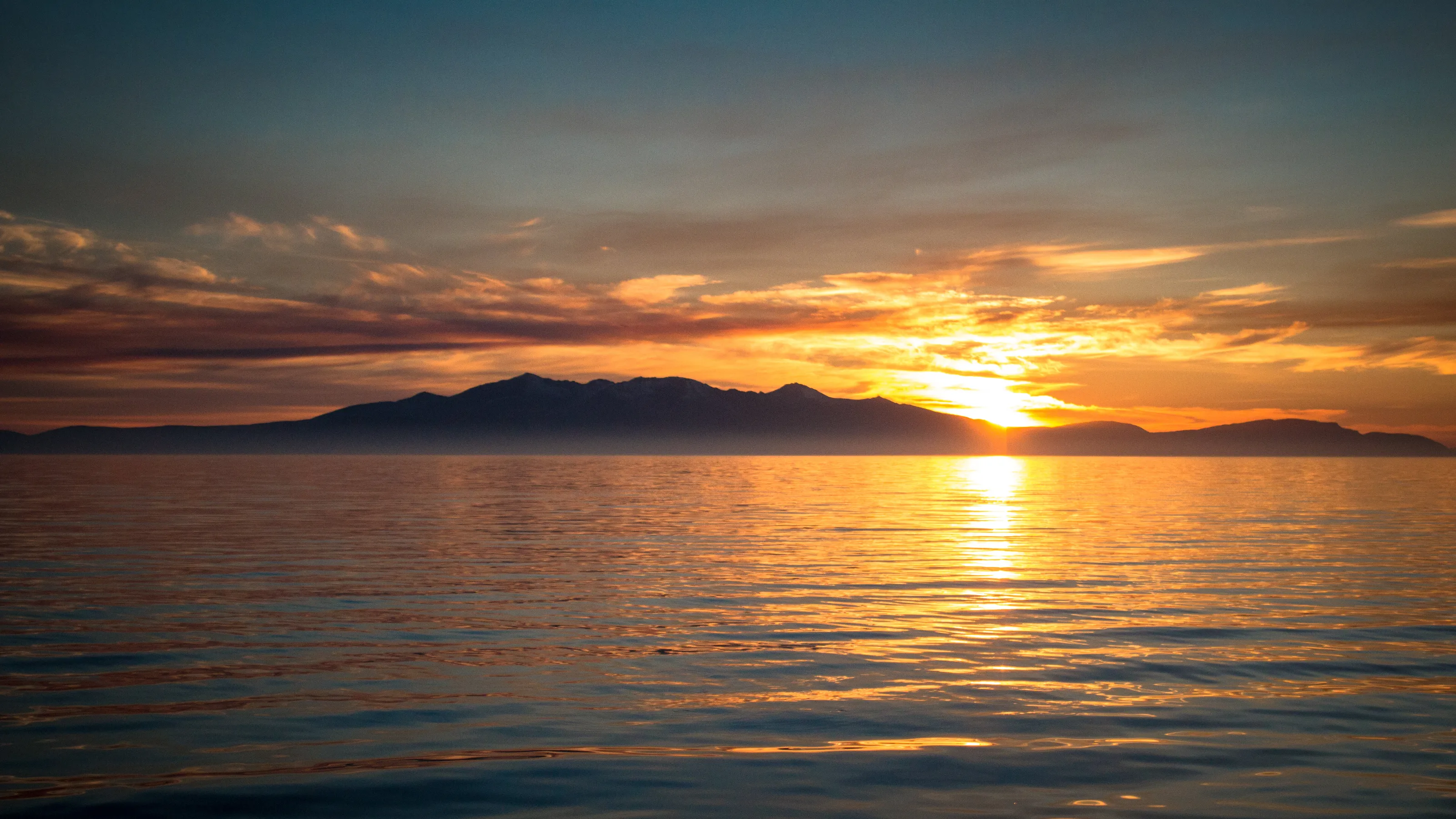 Sunset over Arran
