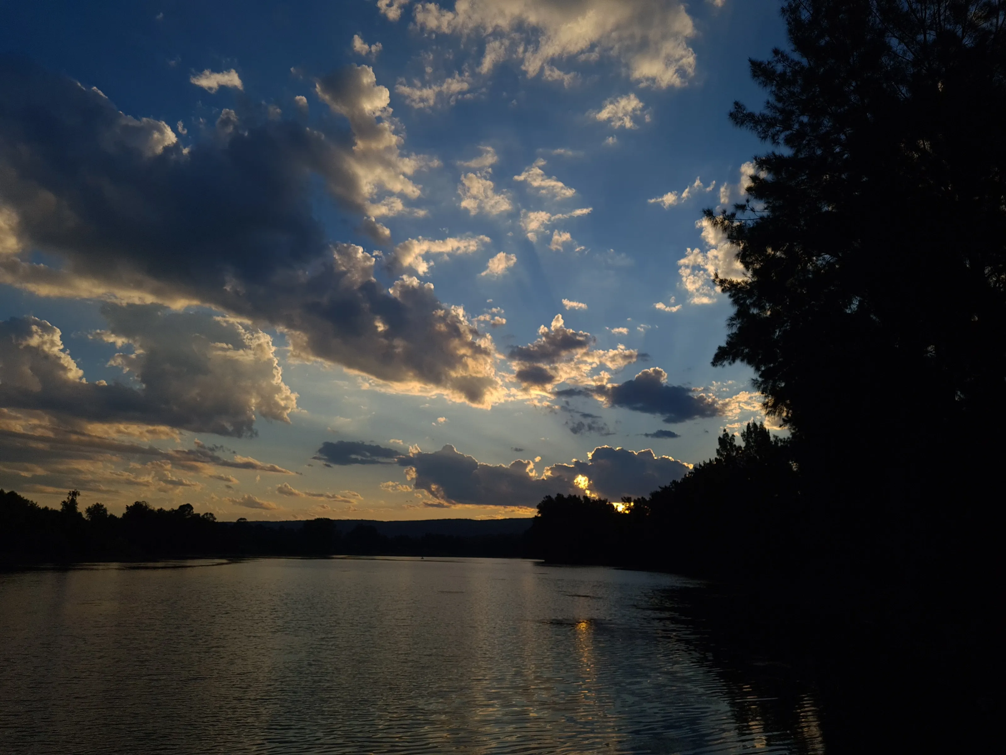 Sunset by the river