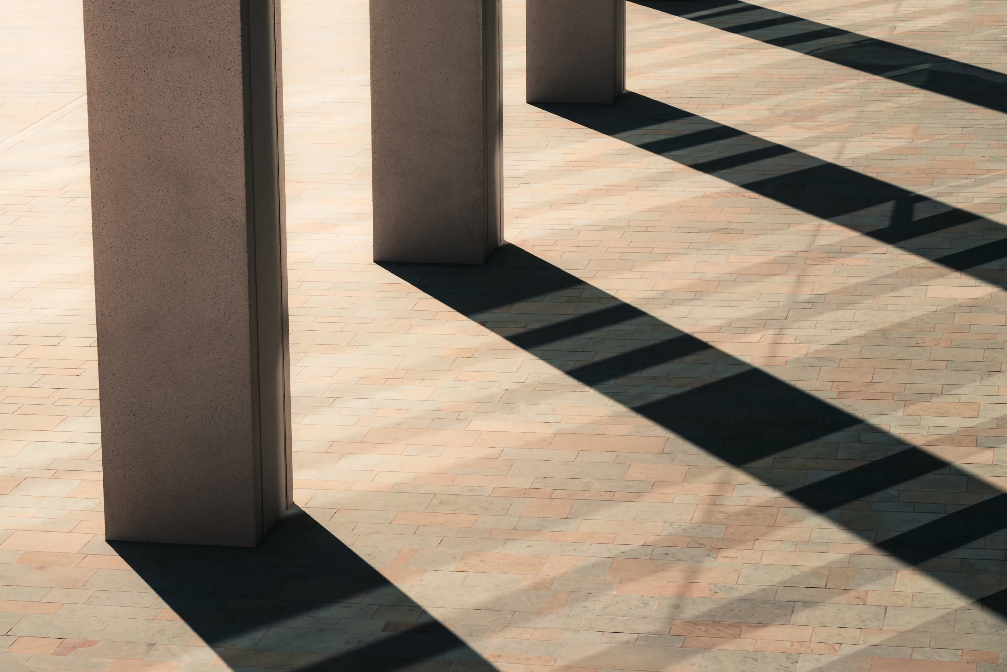 Pillars playing with light