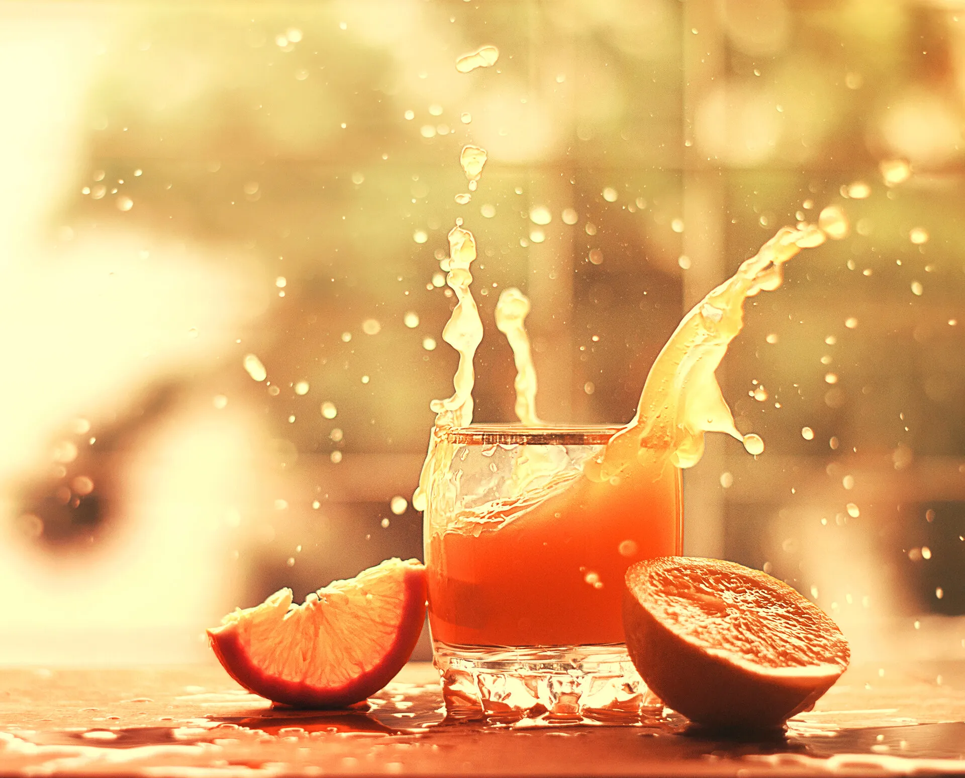 Orange splash