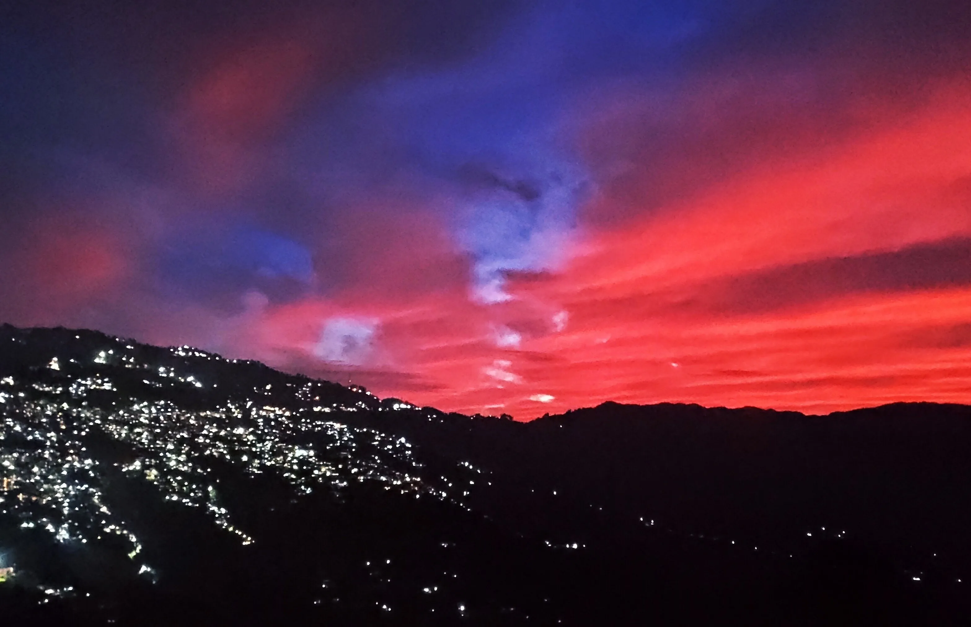 A Himalayan sunset