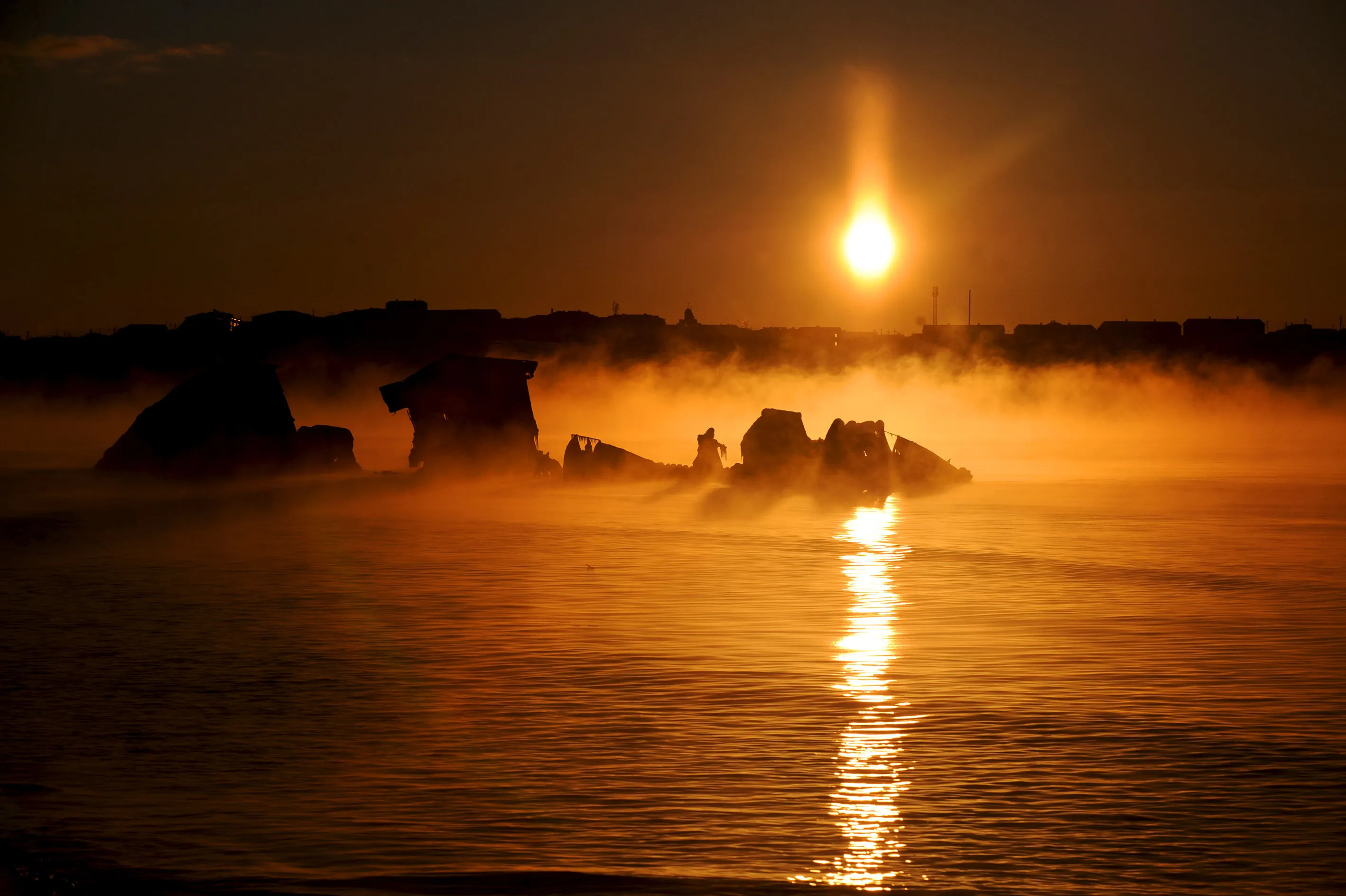 Sunrise over Kunashir