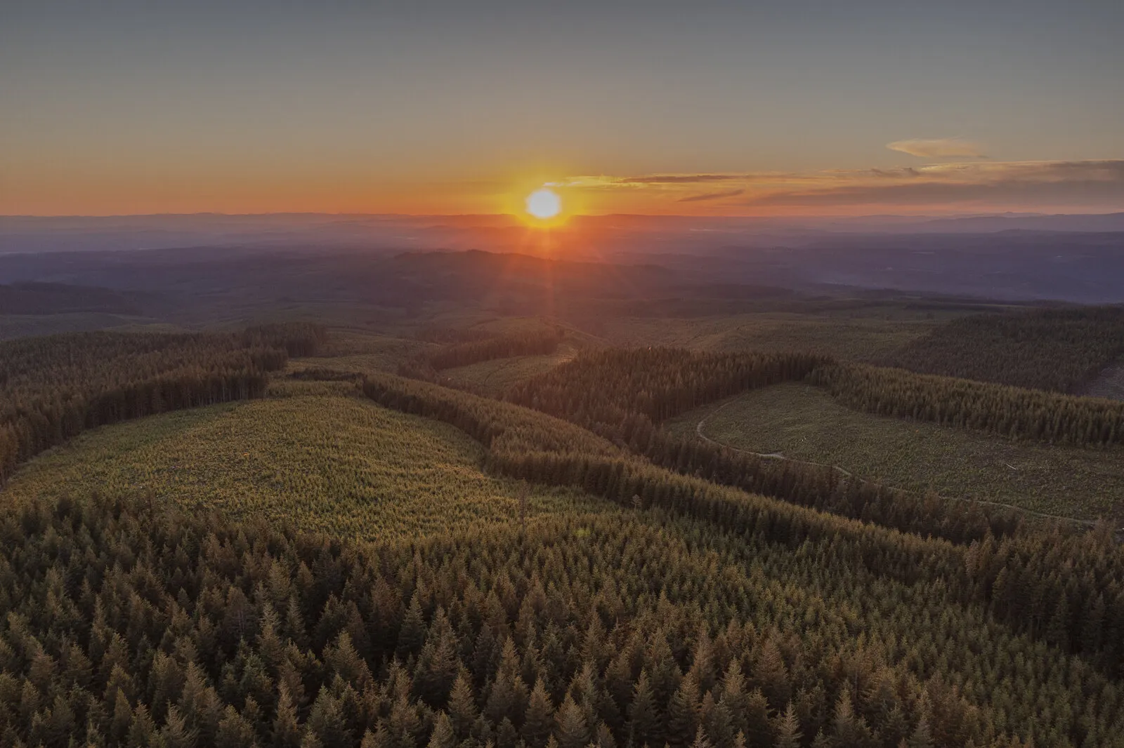 Wildcat Mountain Oregon sunset