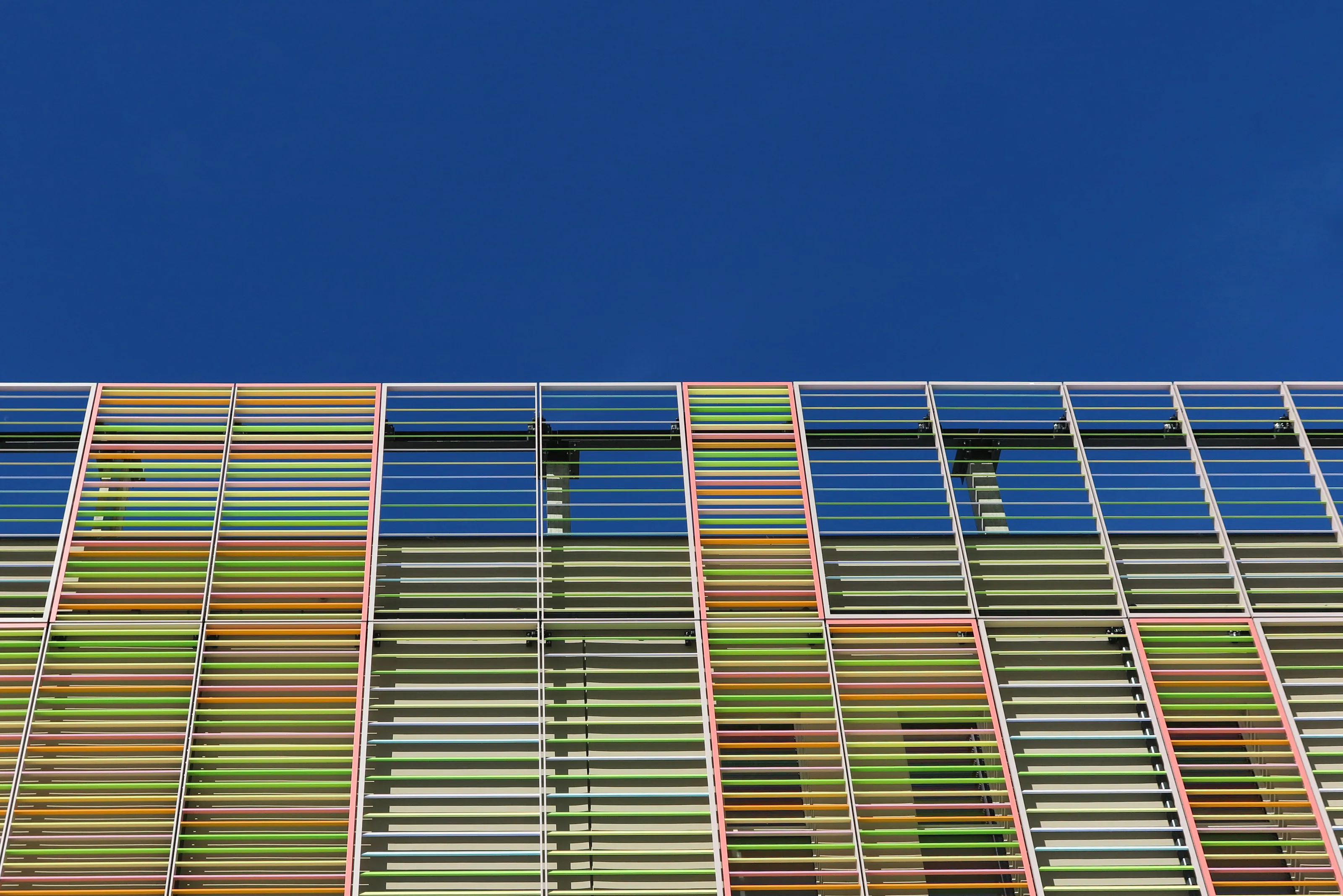 Multicolored wall