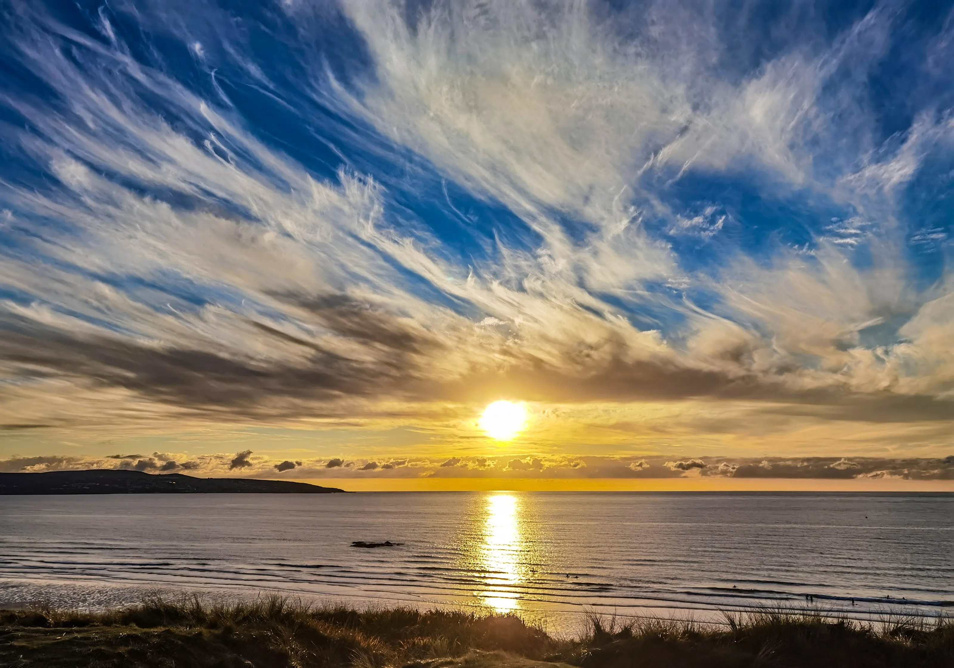 Sunset over Gwithian Cornwall