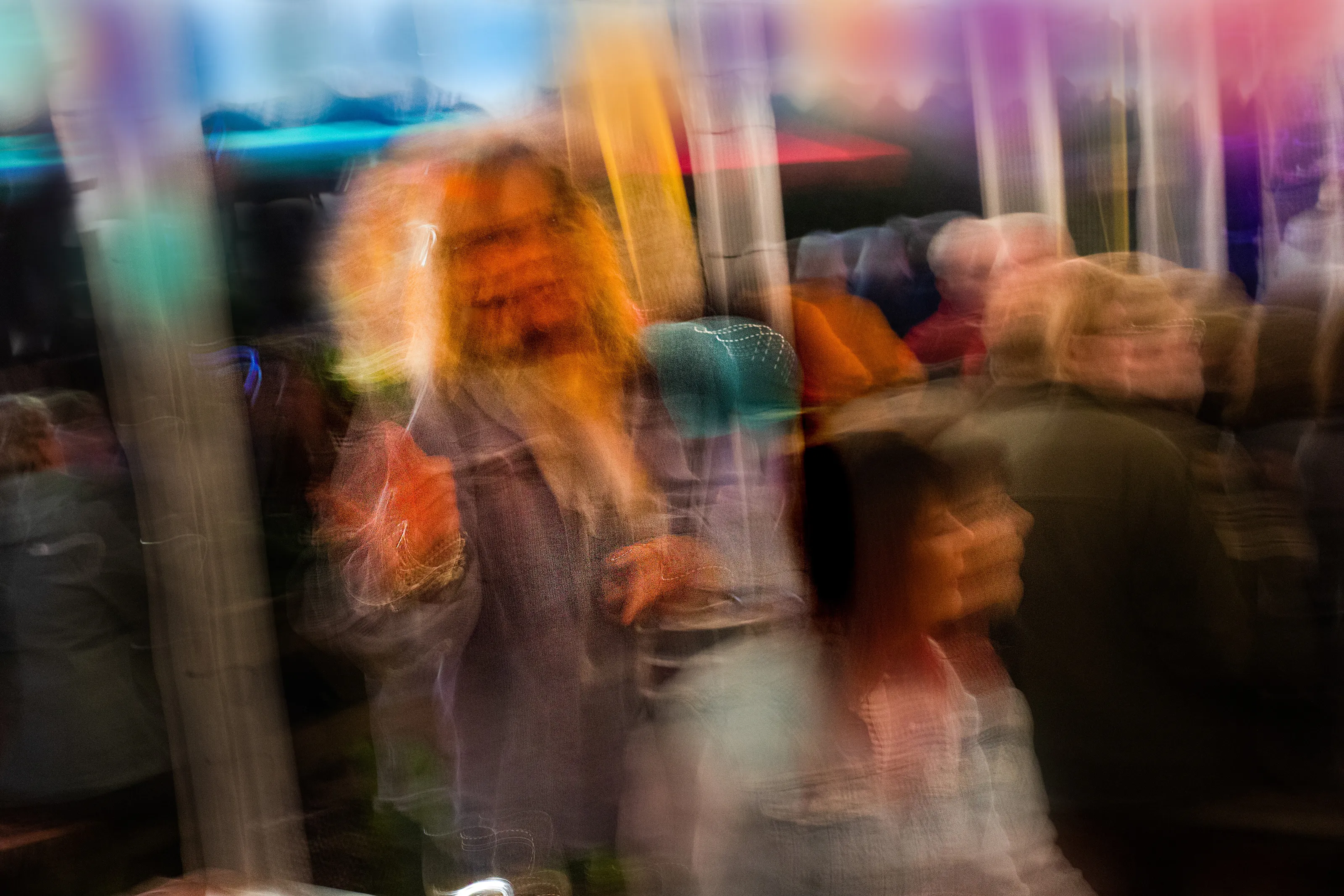 Playing Air Guitar at the Live Music Festival