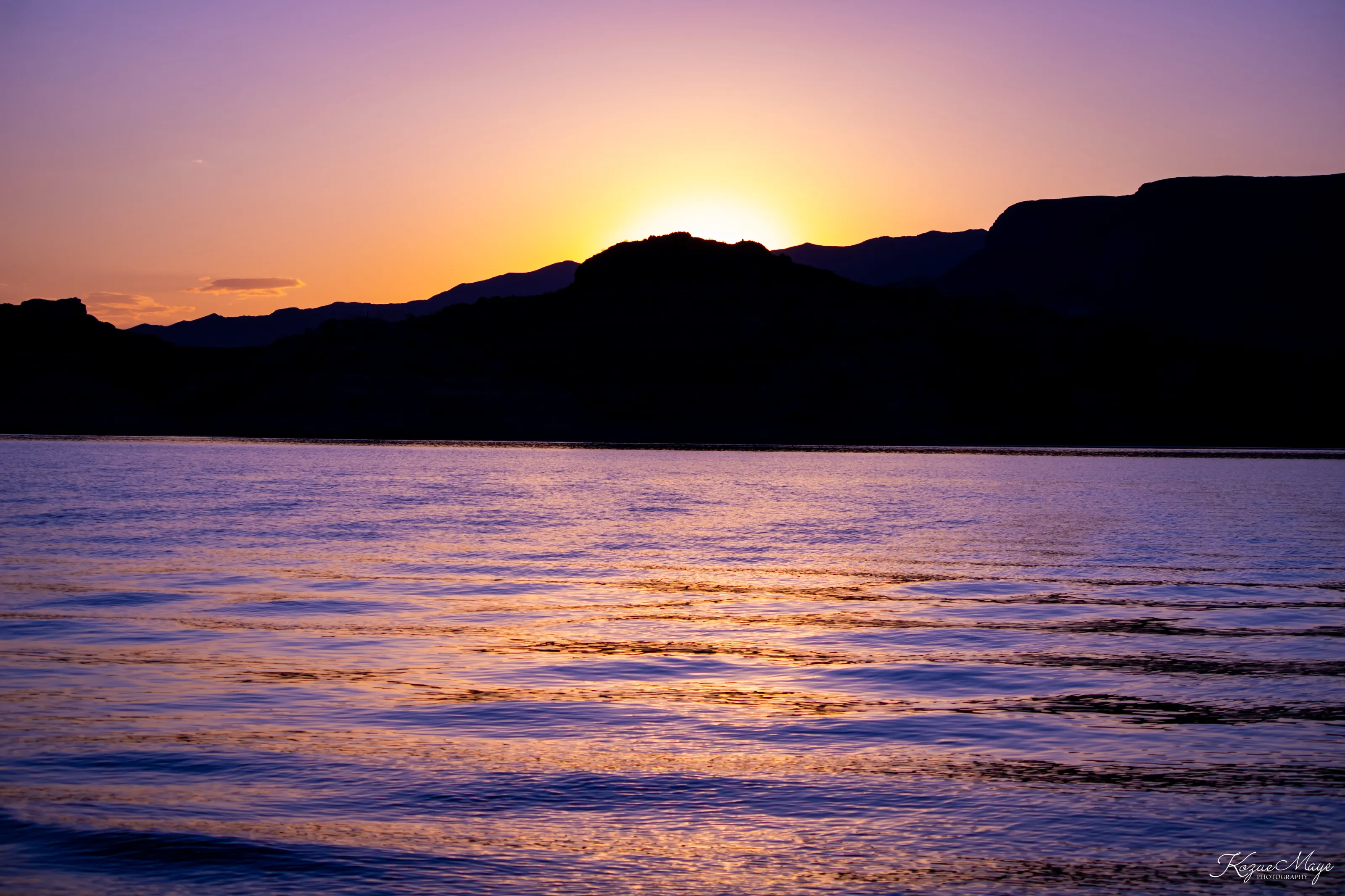 Sunrise at Lake Mead National Recreation Area