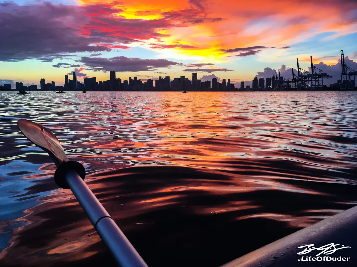Sunset Paddle In Miami
