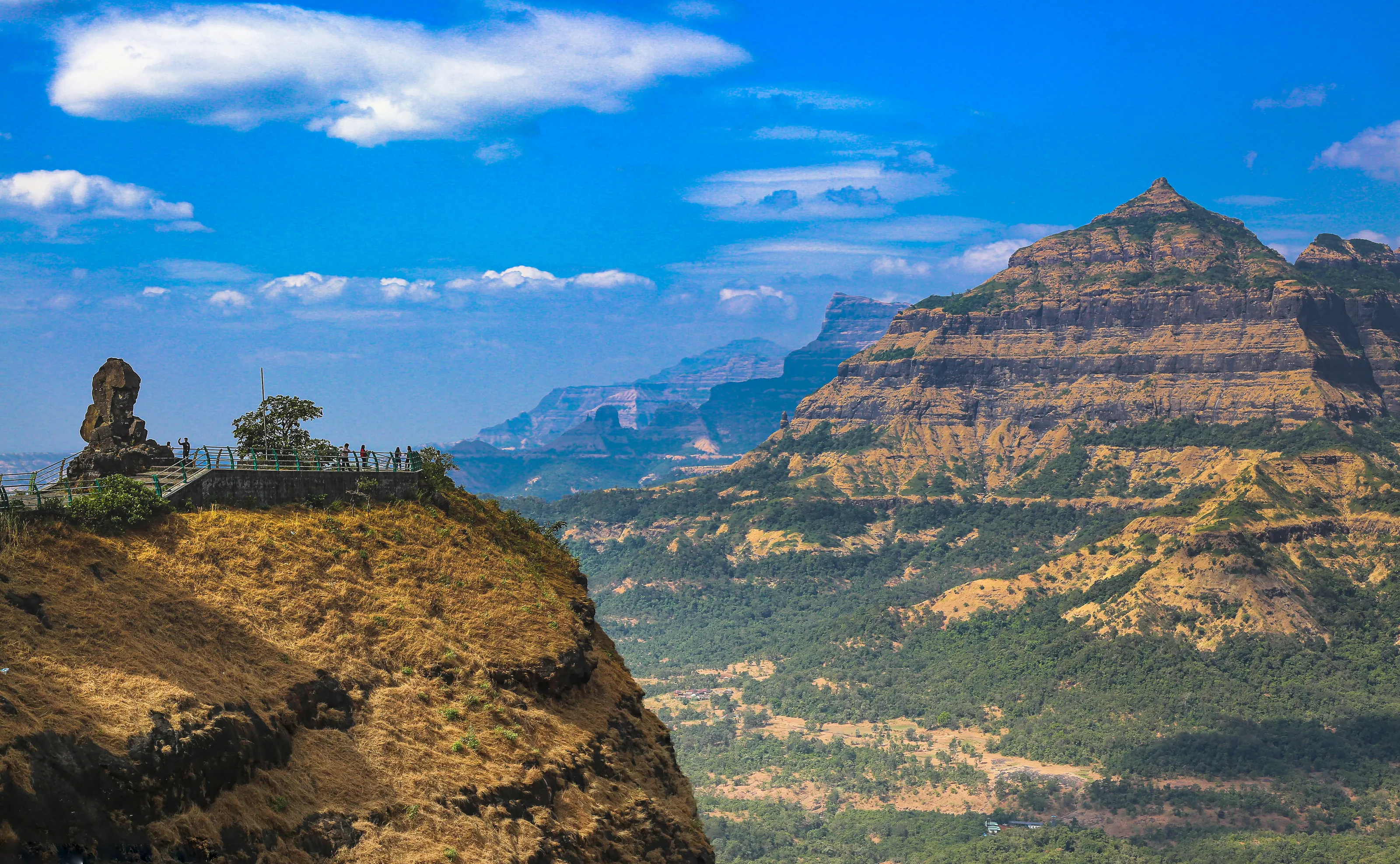 The majestic western ghats at Malshej India