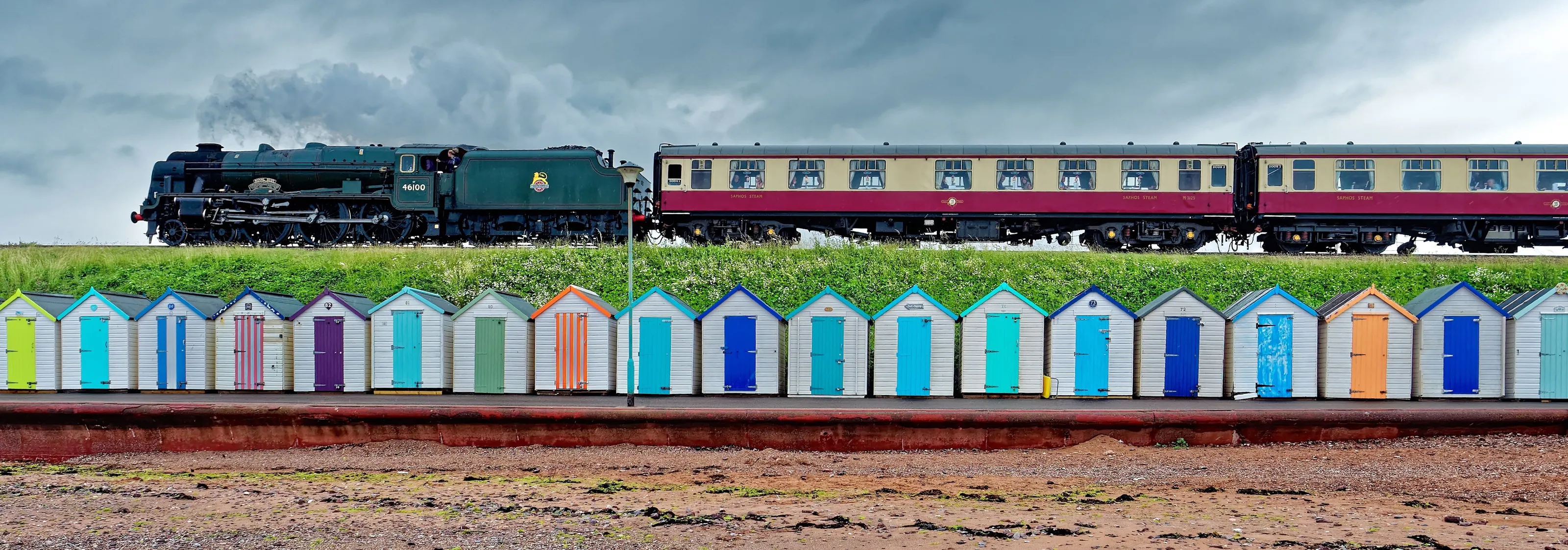 Passing the Beach Huts
