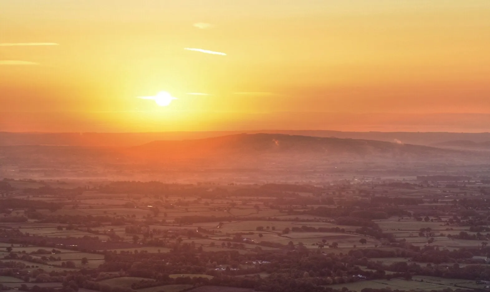 Sunrise from the malverns