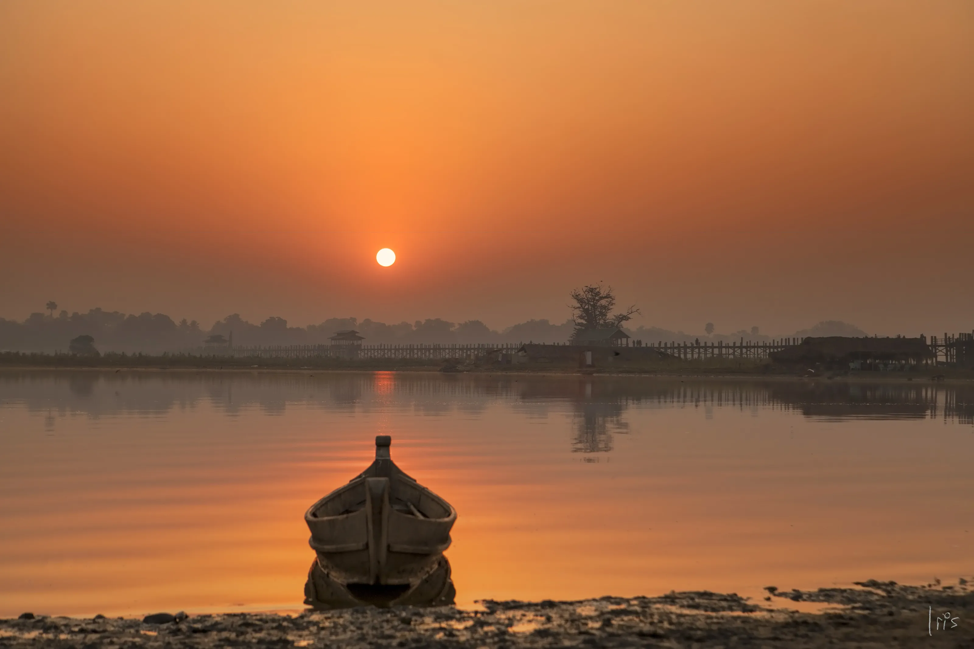 Fisherman's Boat at Sunset