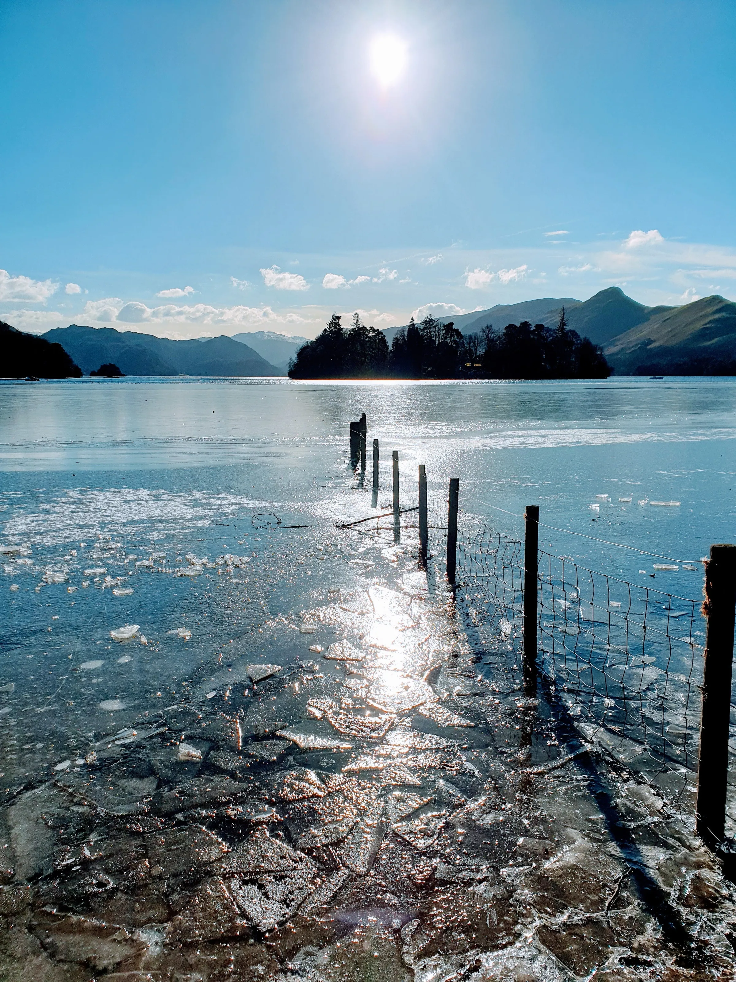 Ice on Derwent Water