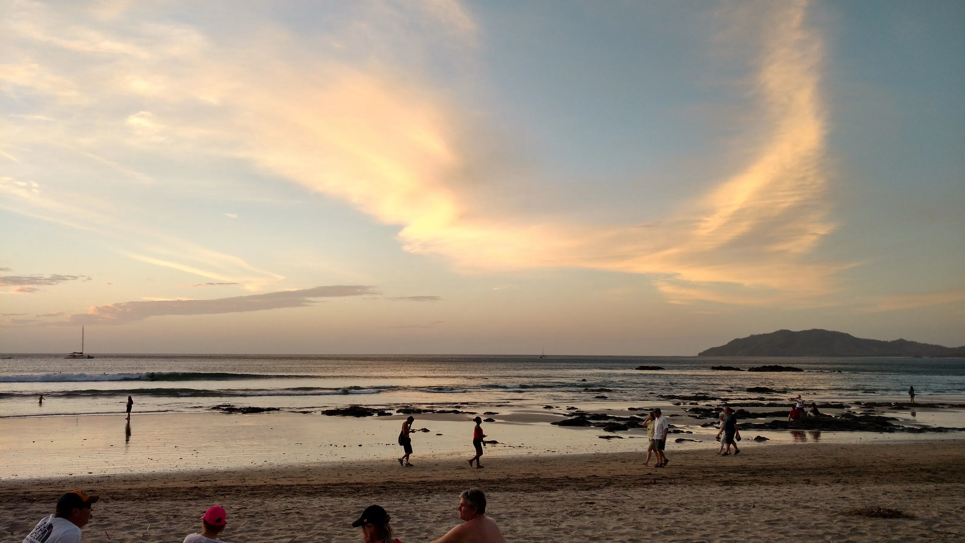 Beach at sunset