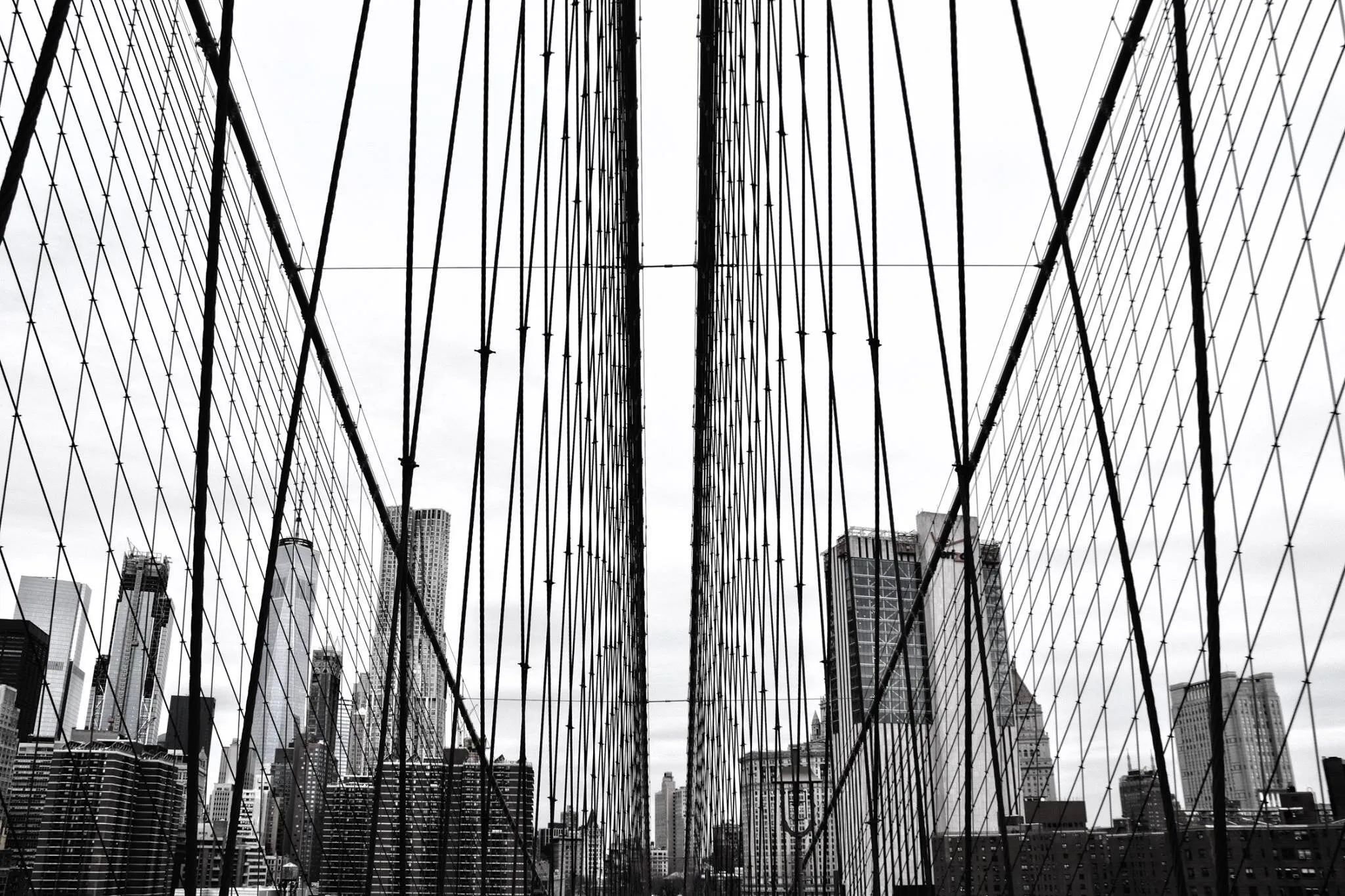 Sitting in the middle of Brooklyn bridge