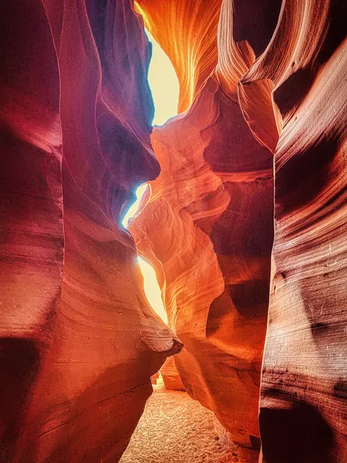 An orange world leading to the light - Antelope Canyon - Arizona