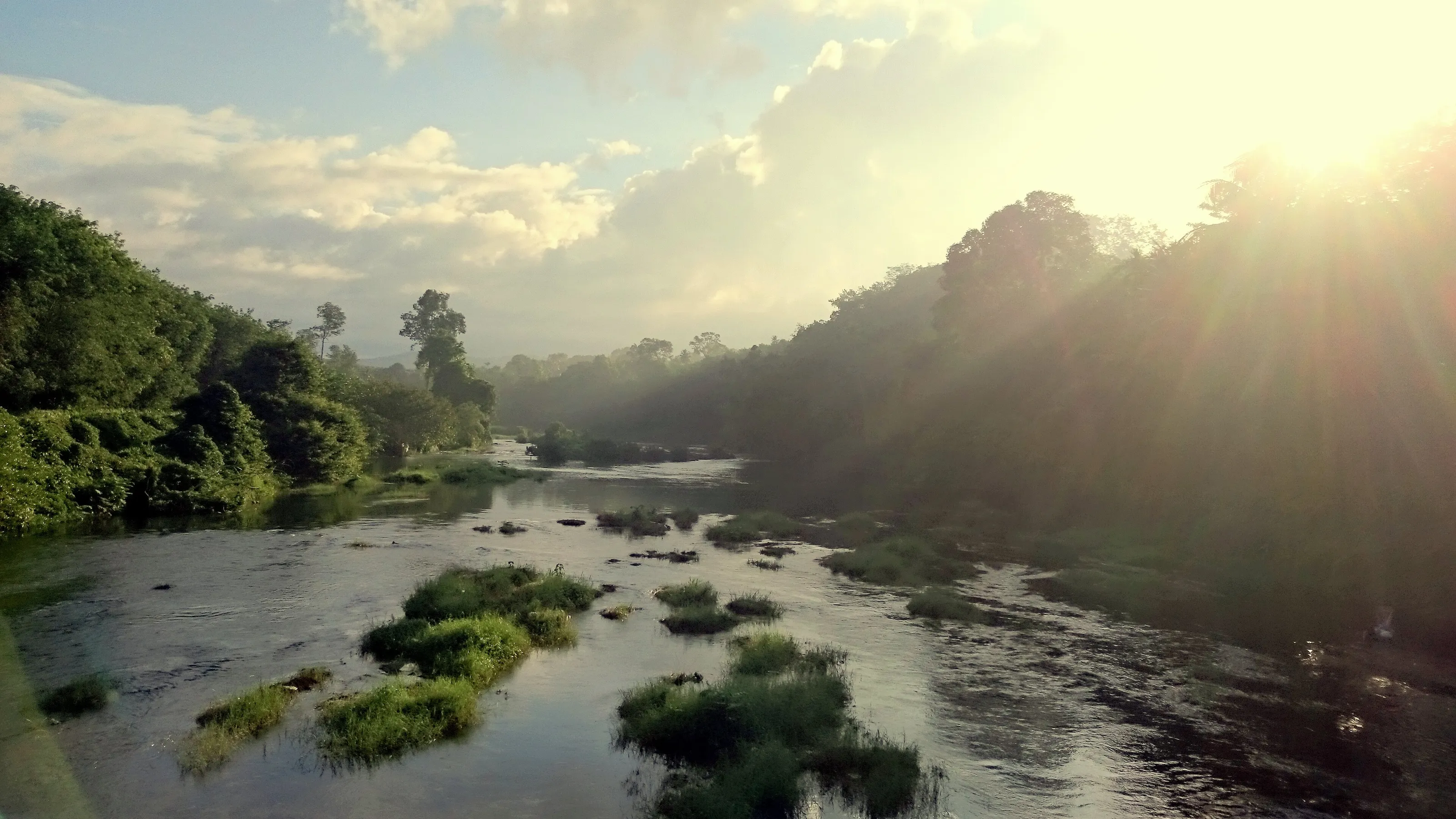 A river to the fields of god"s own country