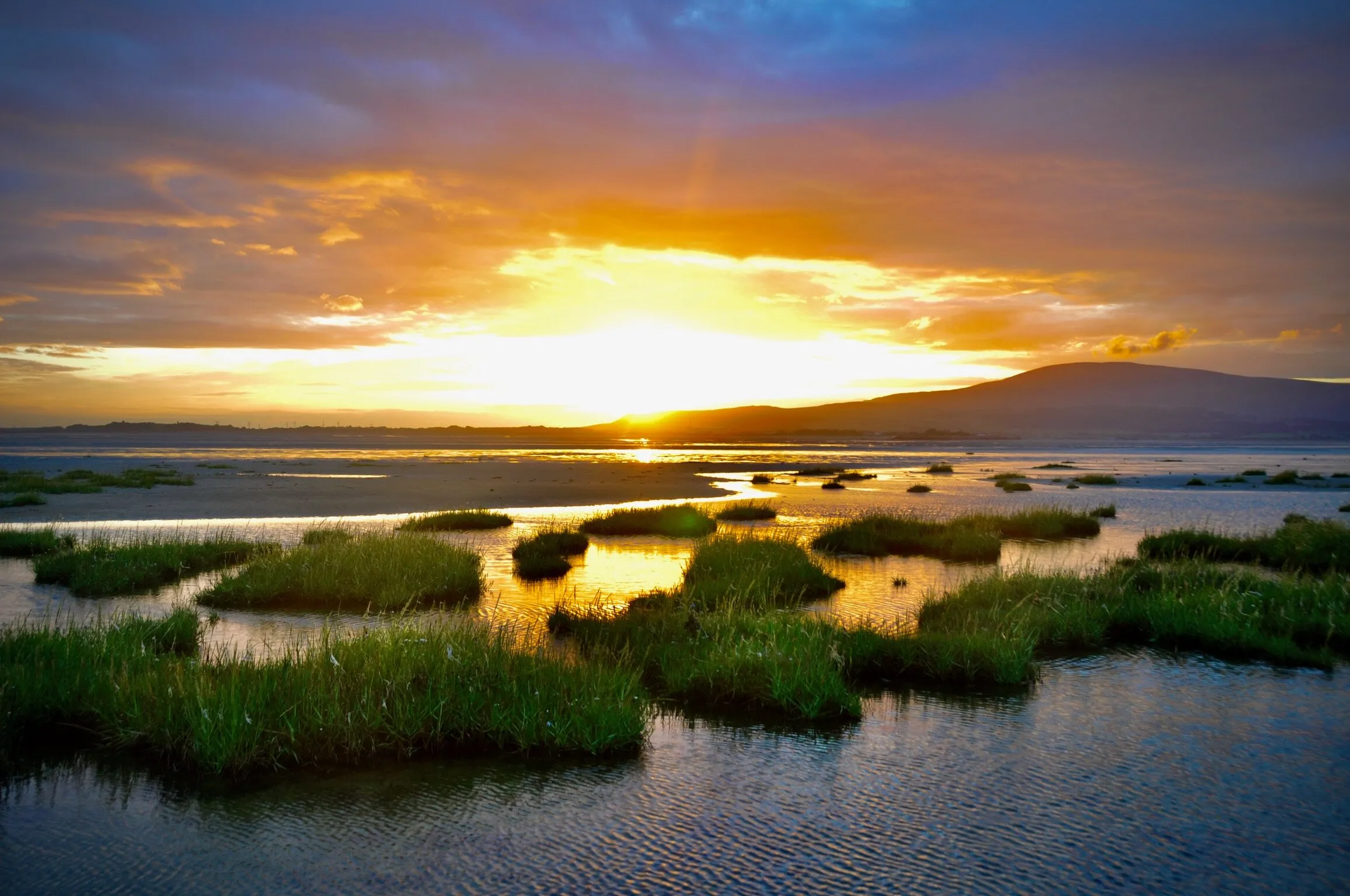 Sunset over the lakes