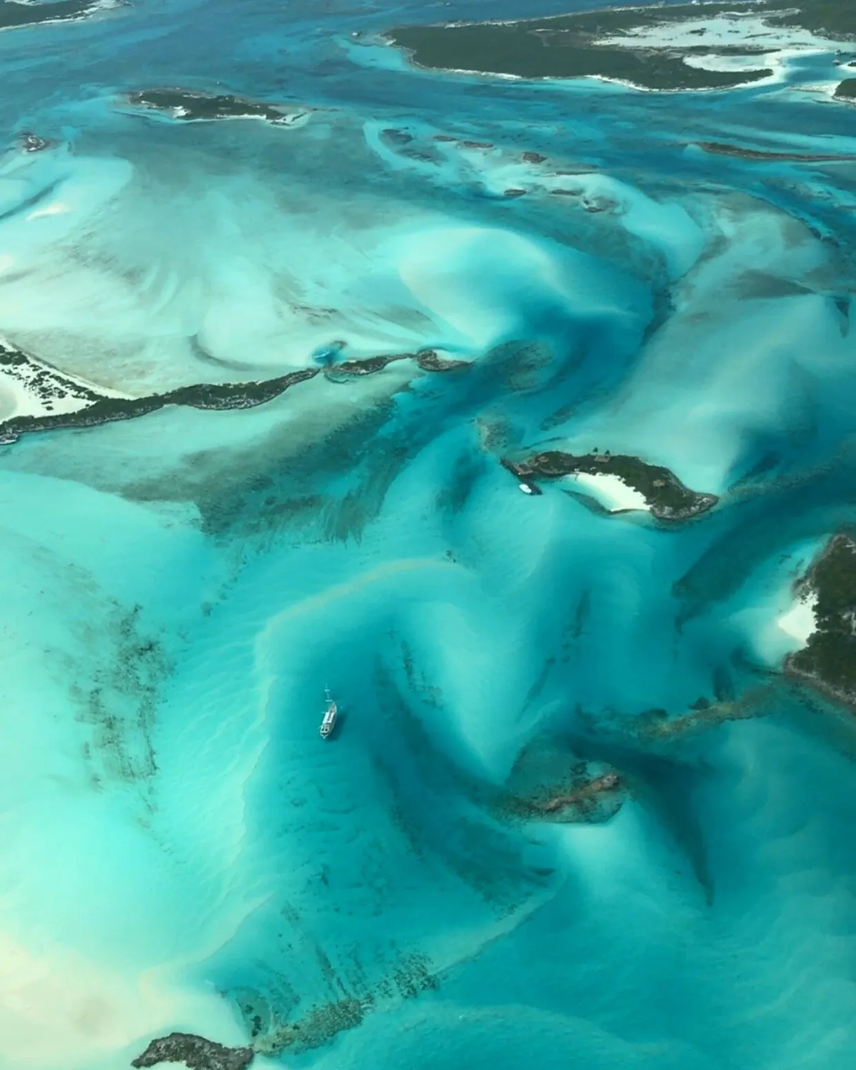 Flight over Exuma