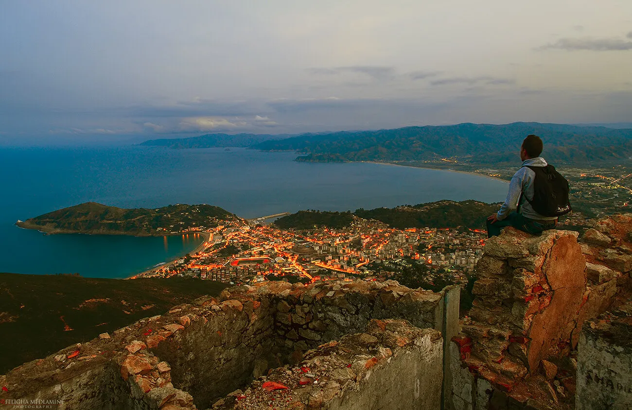 FROM ABOVE OF CITY