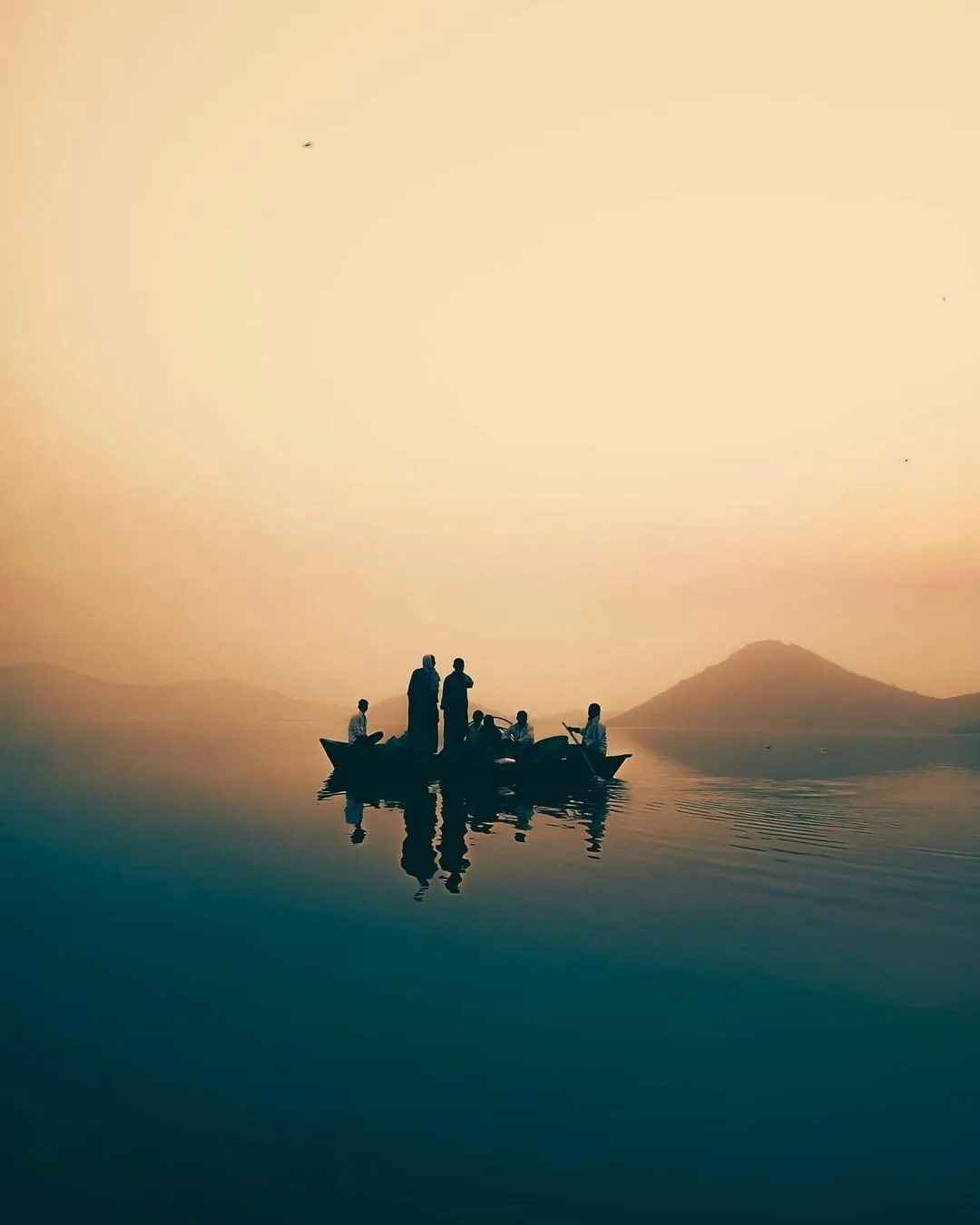 The lake and the mountains have become my landscape , my real world.