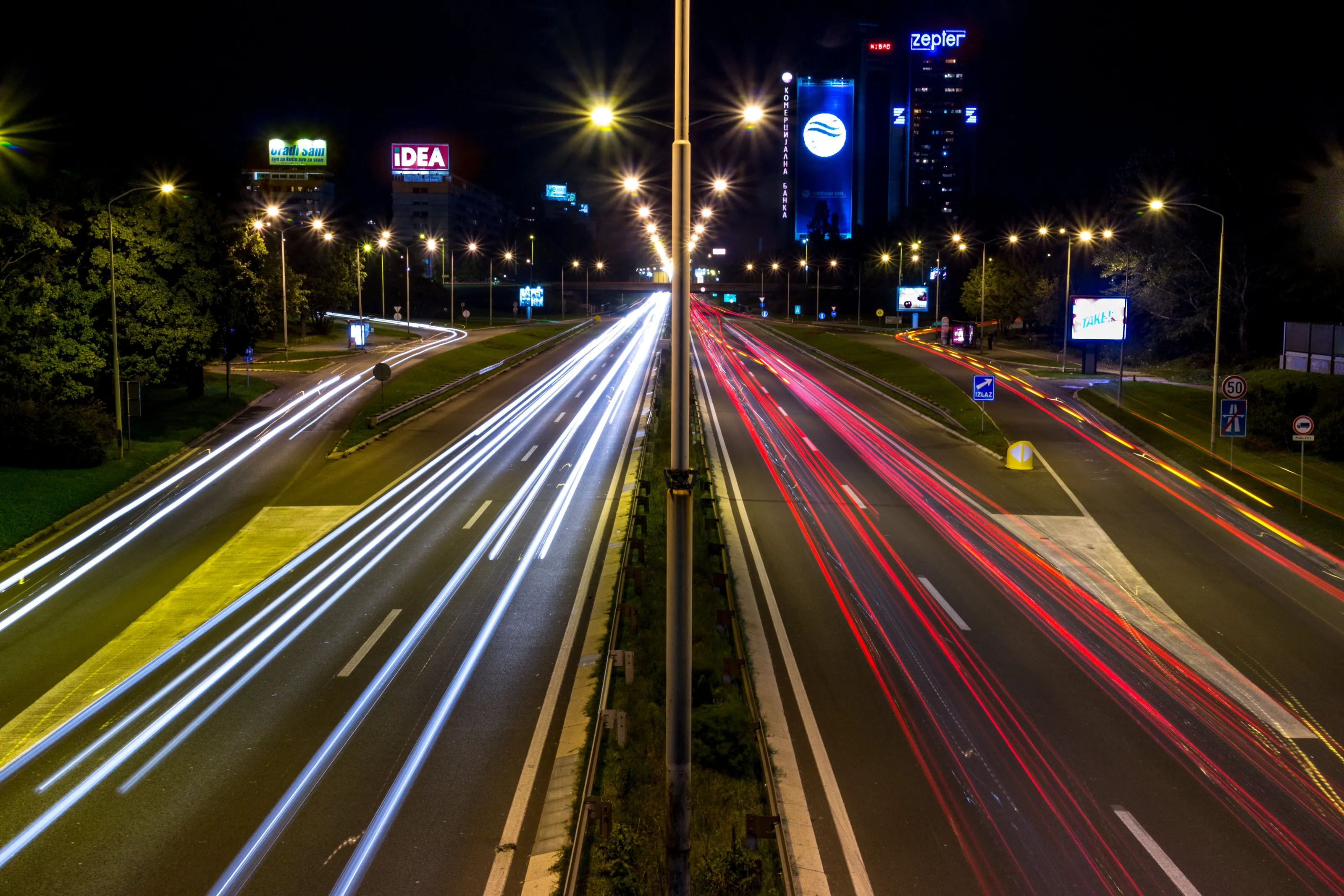 New Belgrade at night