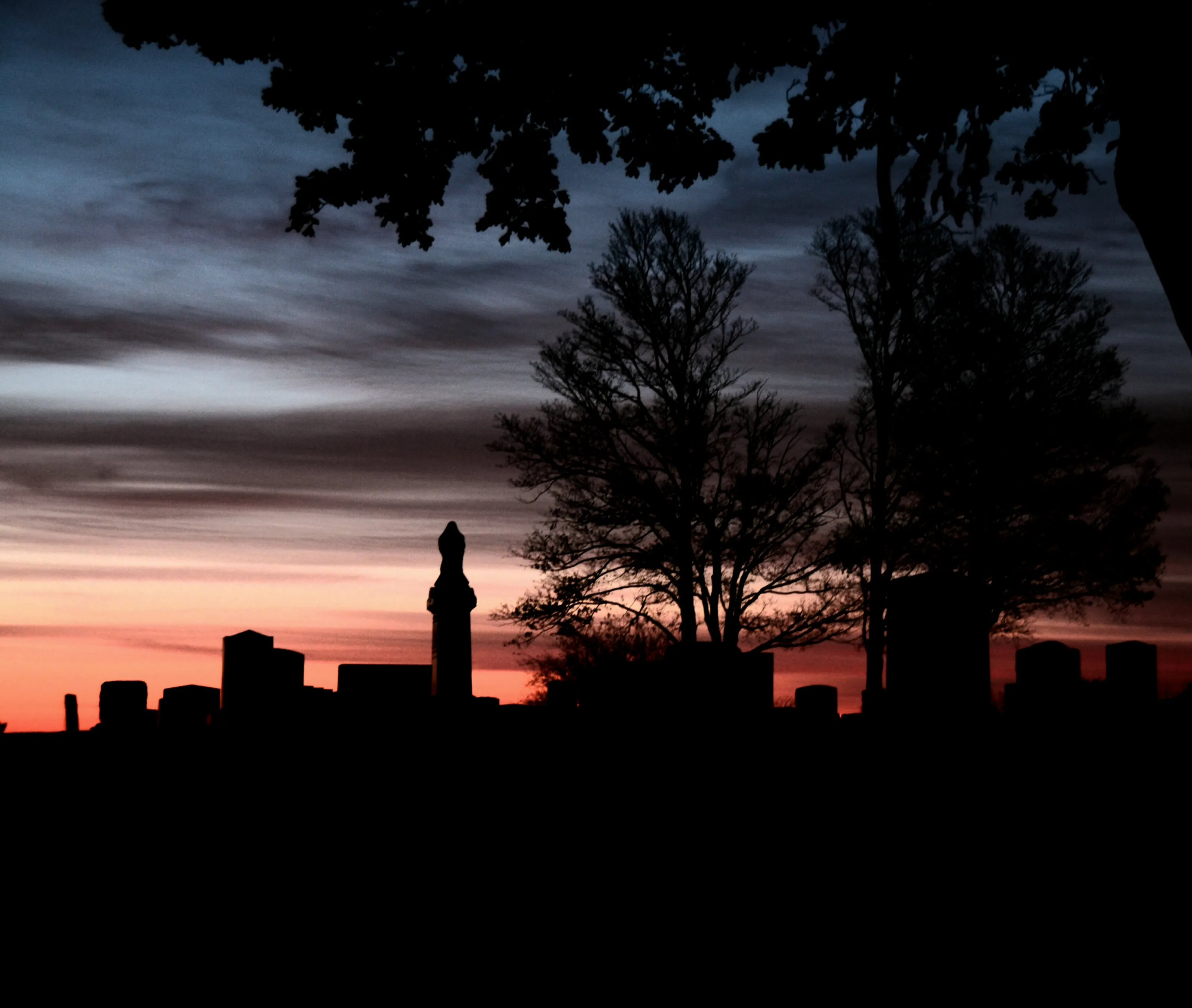 Cemetery  sunset