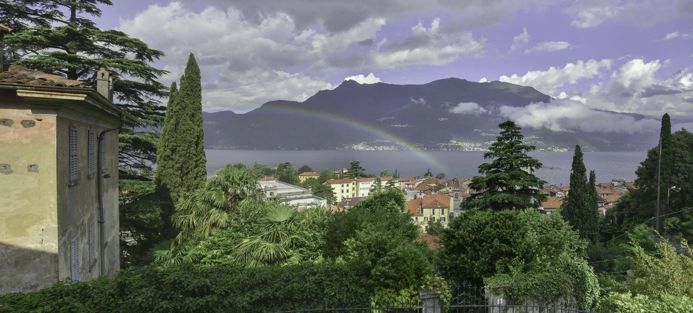Vista su Bellano dalla finestra di casa