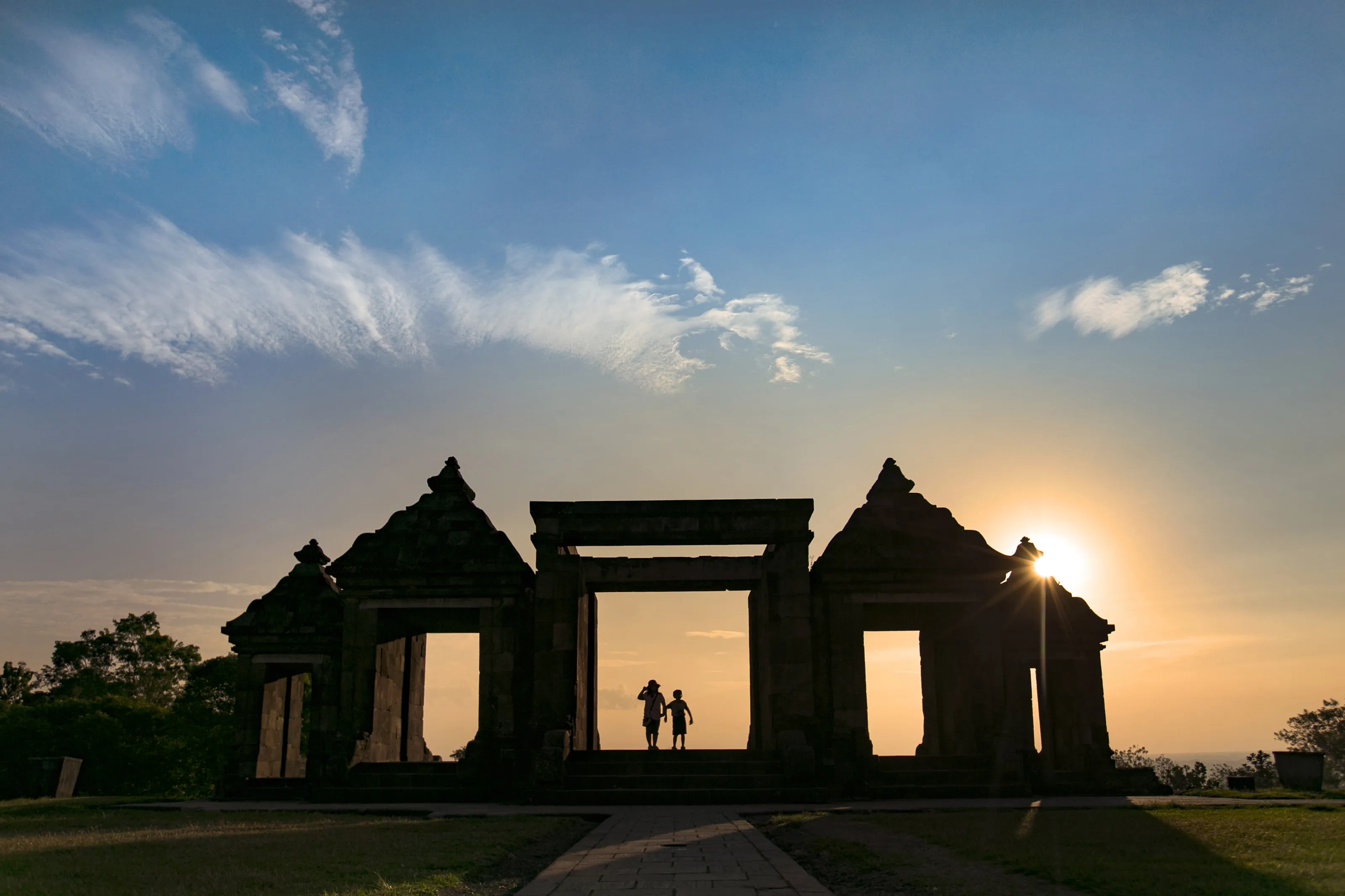 Sunset of Ratu Boko Temple
