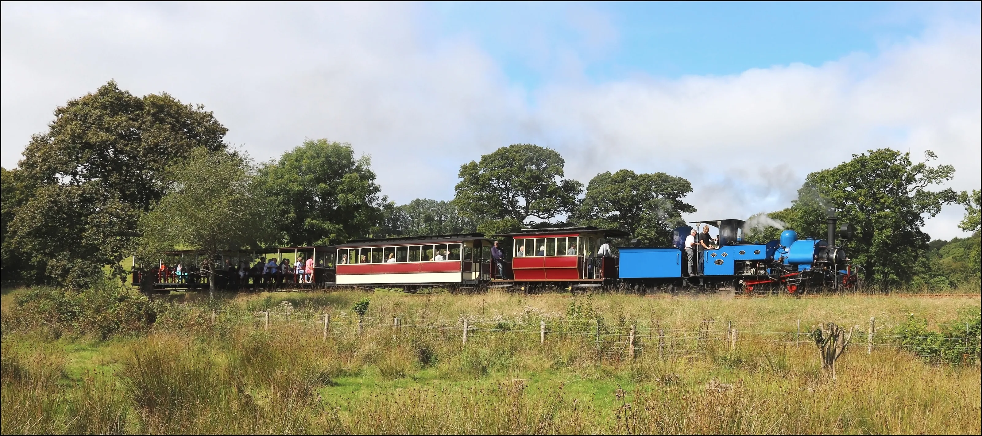 Traveling the Kensey Valley with Loco No19 Darjeeling Engine.
