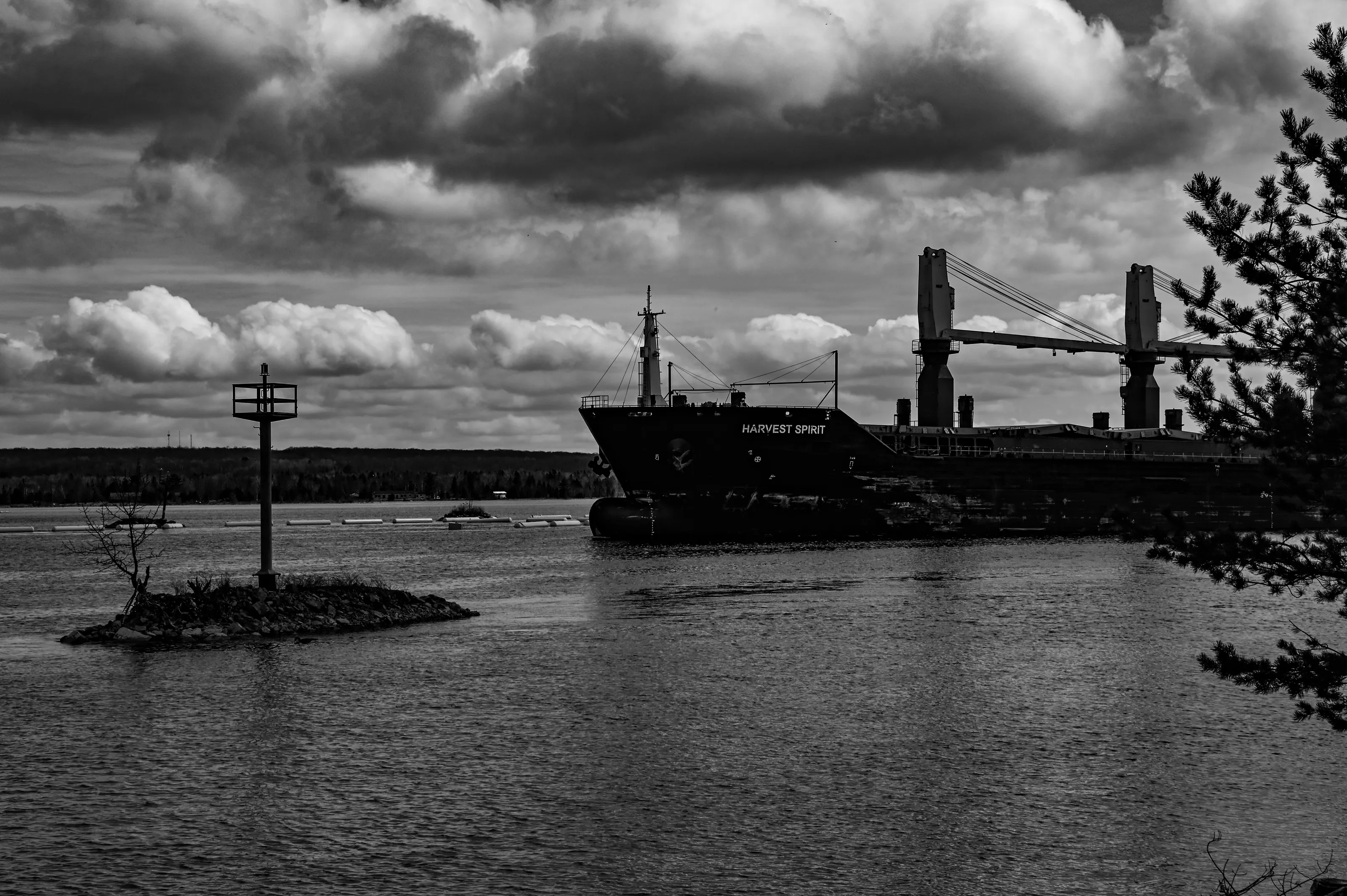 Harvest Spirit Freighter on the St. Mary's River, Sault Ste. Marie, Michigan