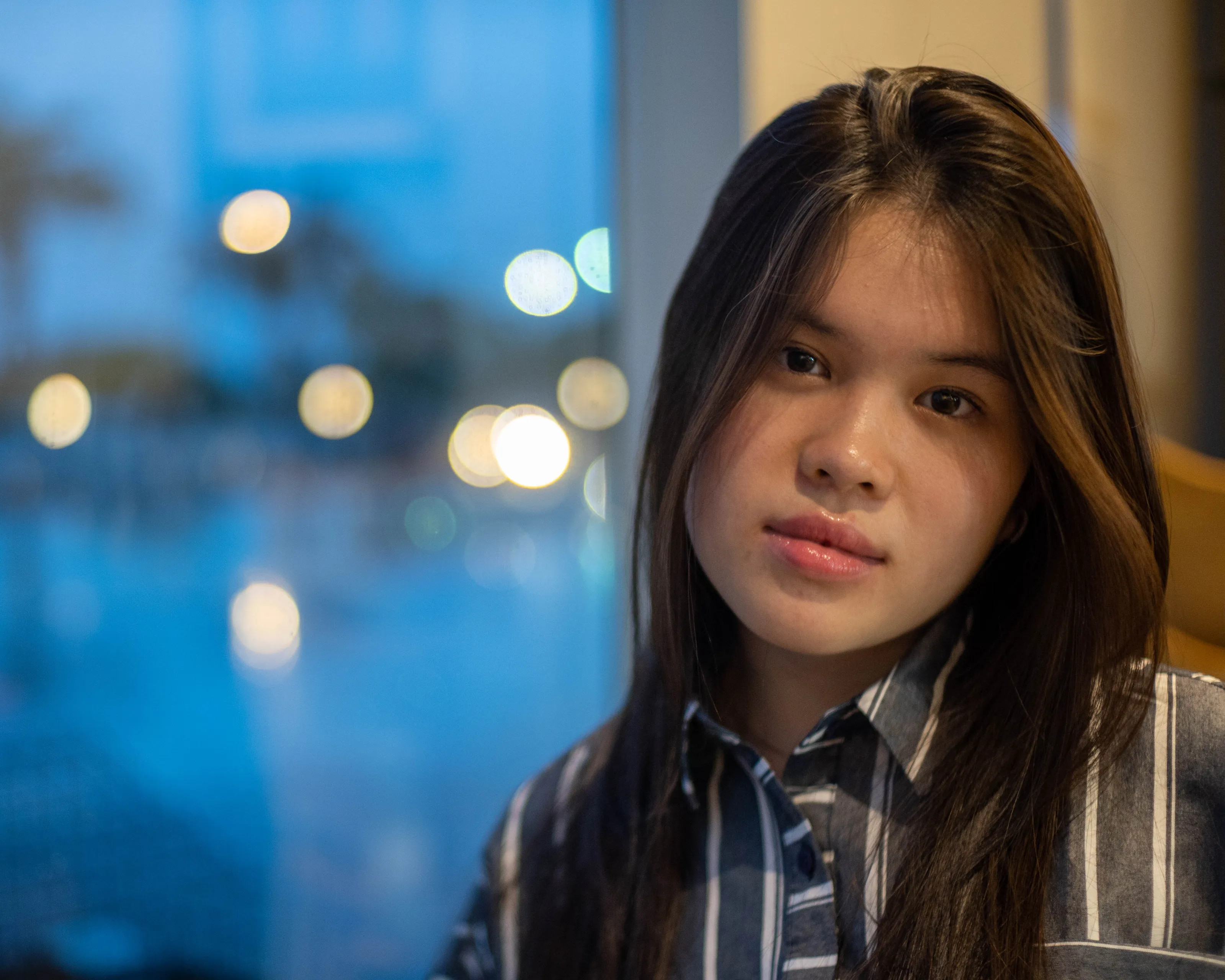 Bokeh Portrait of my cousin