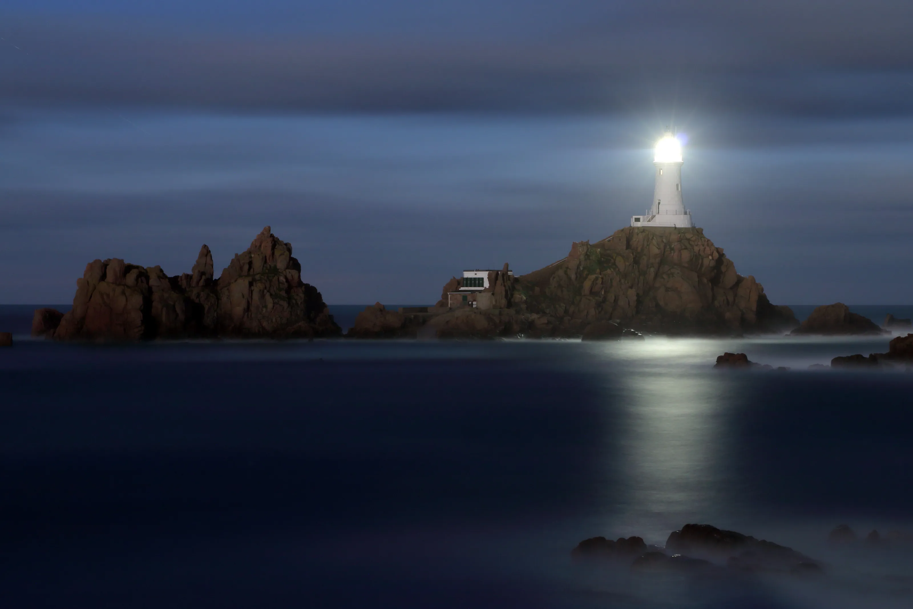 Corbière Lighthouse at night