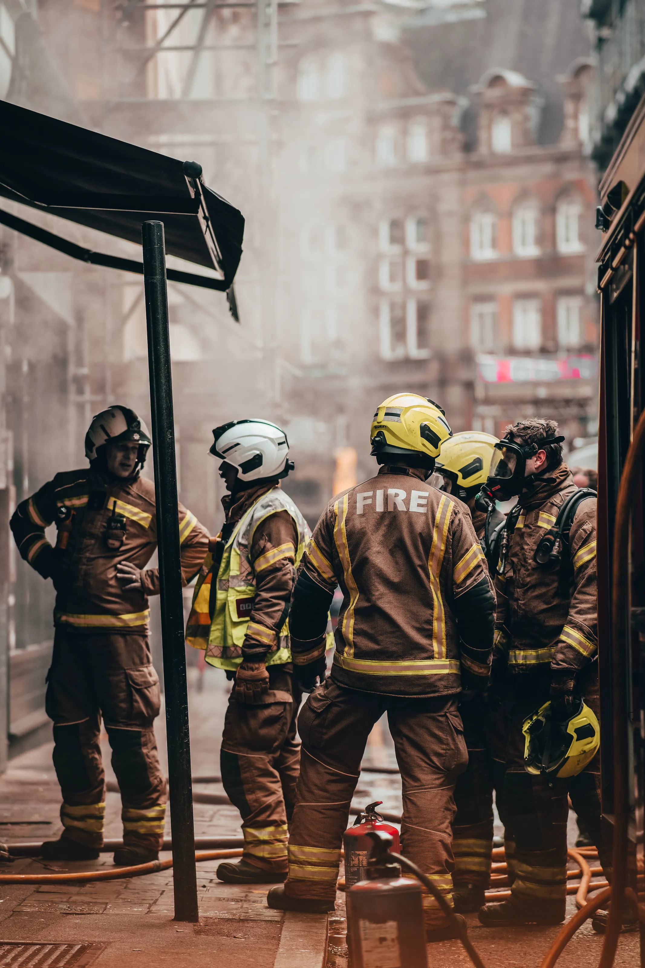 London firemen at work