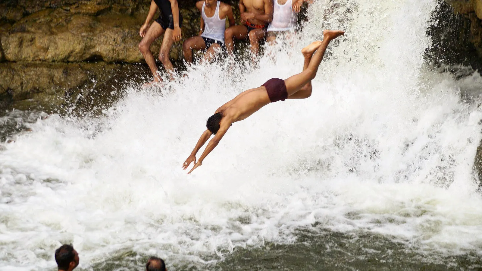 Moments before a great dive