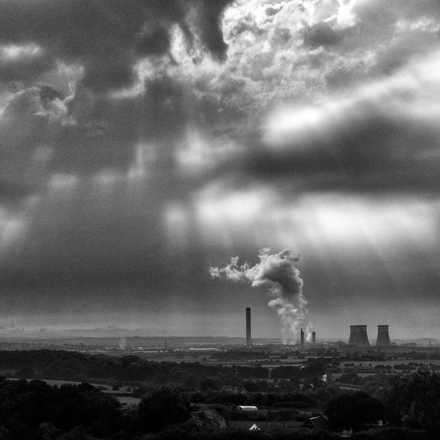 Didcot Power Station from The Clumps