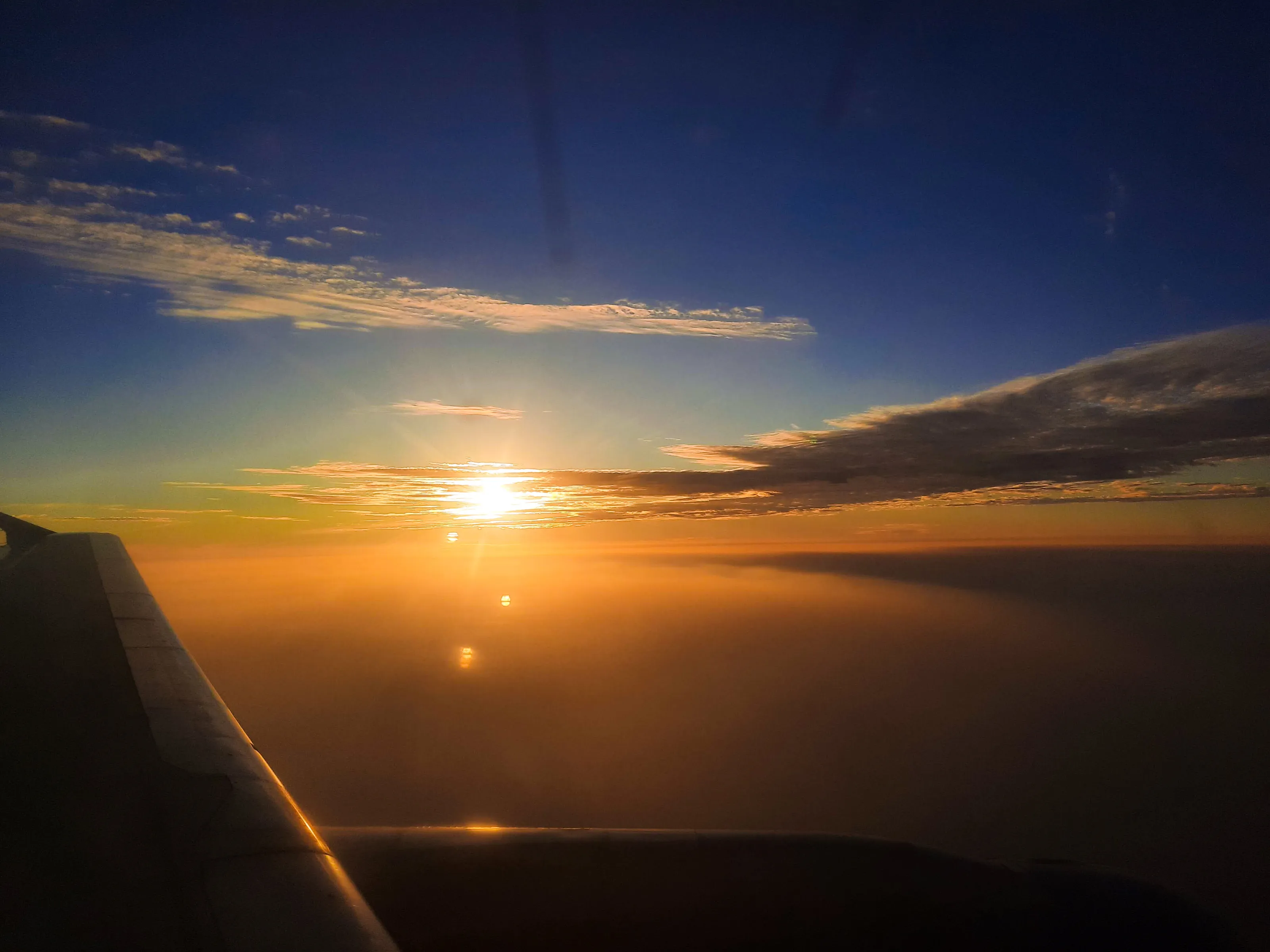 Sunset from a flight