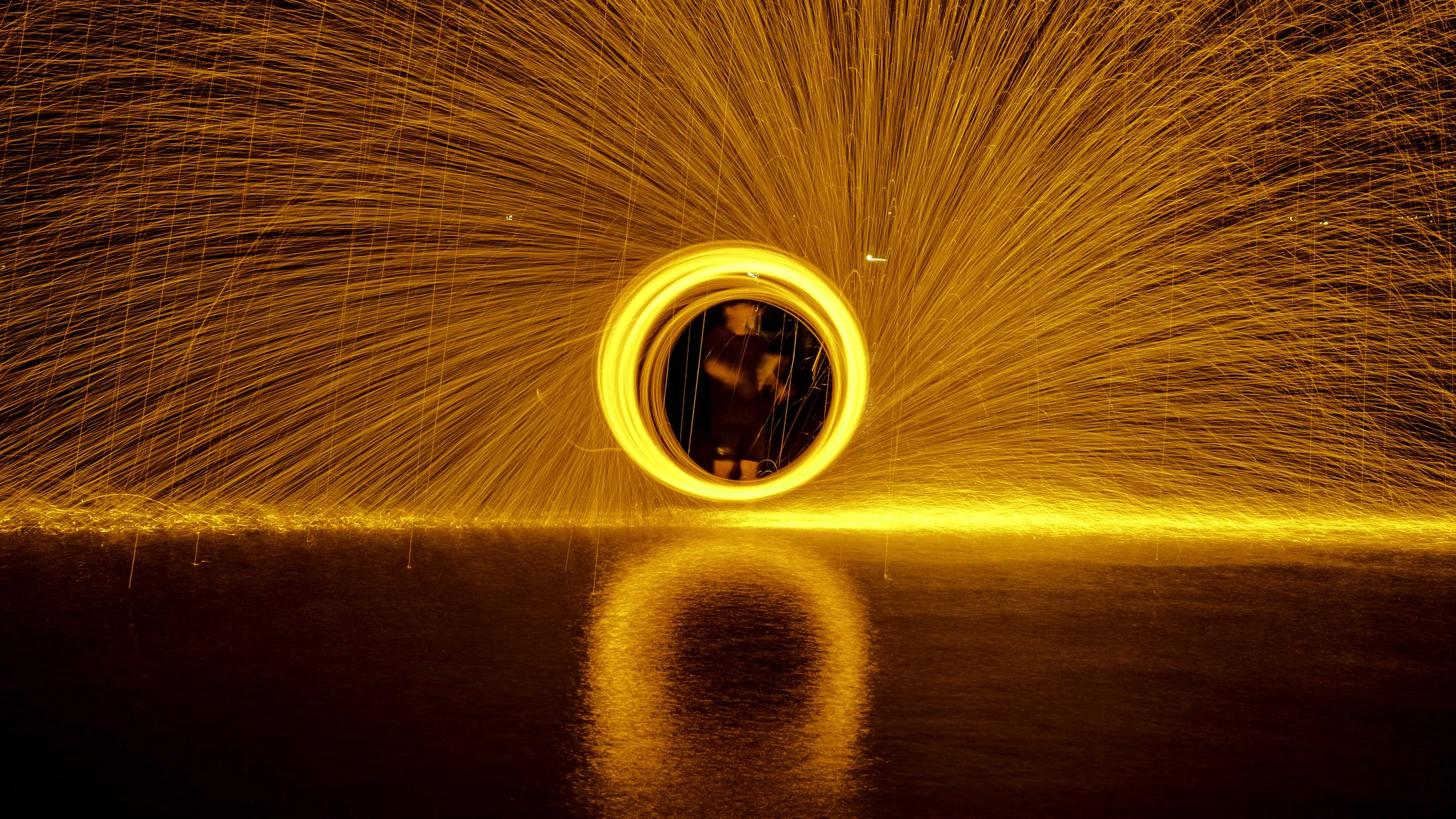 Sea fireshow