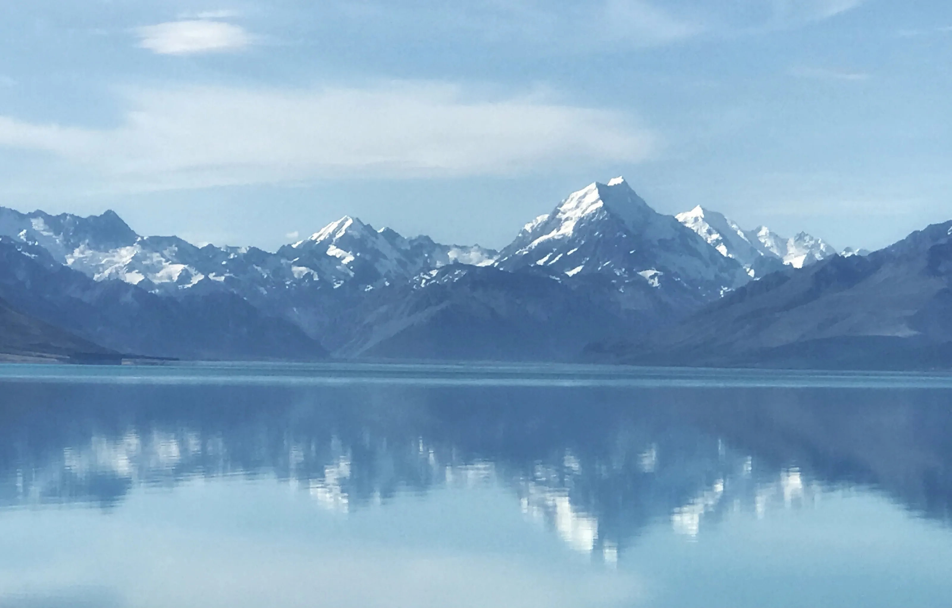 Lake Pukaki with Aoraki Mount Cook