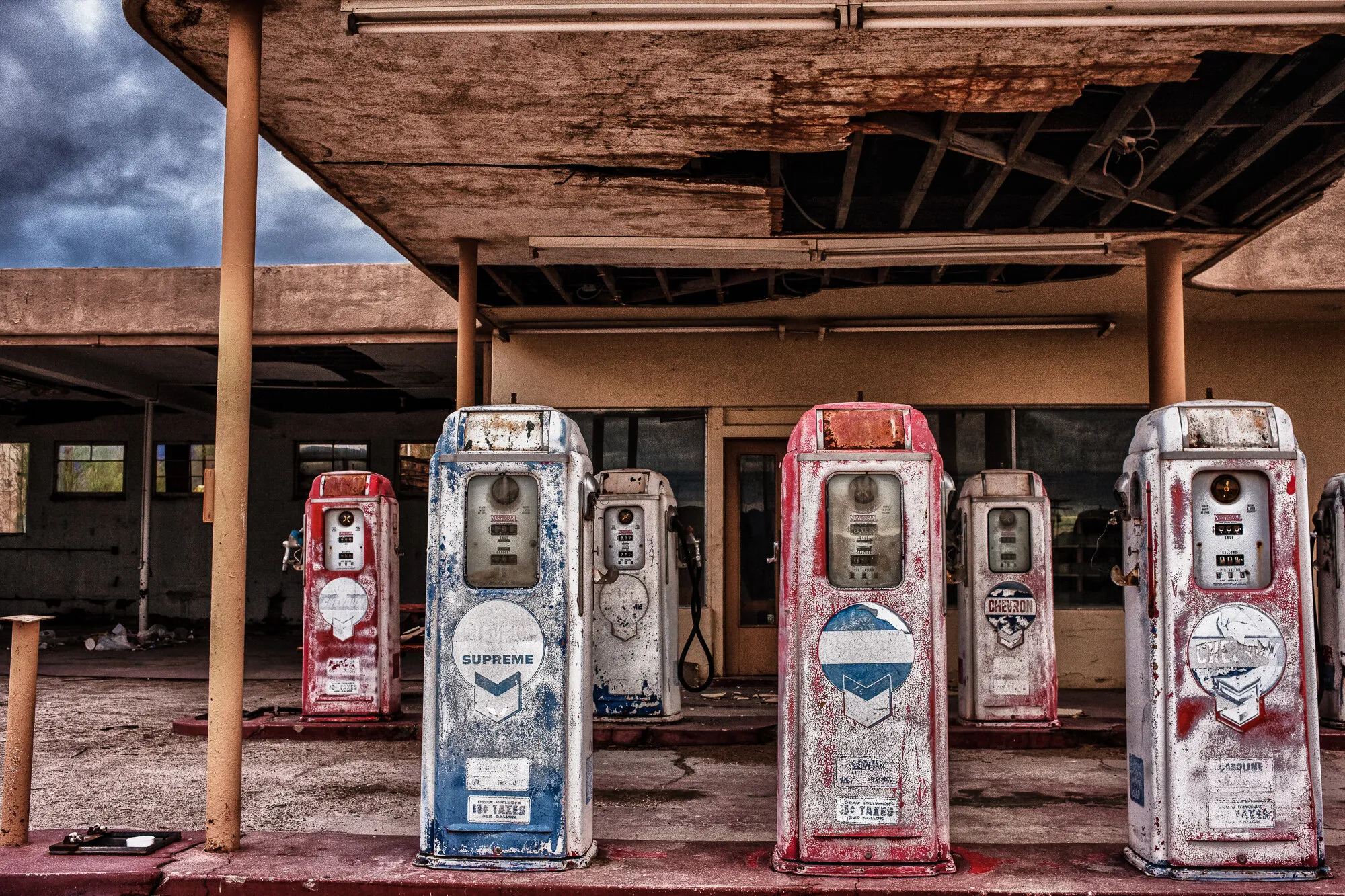 Abandoned gas station